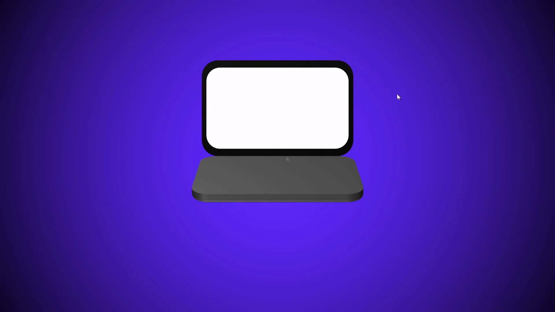 Morph transition animating laptop opening