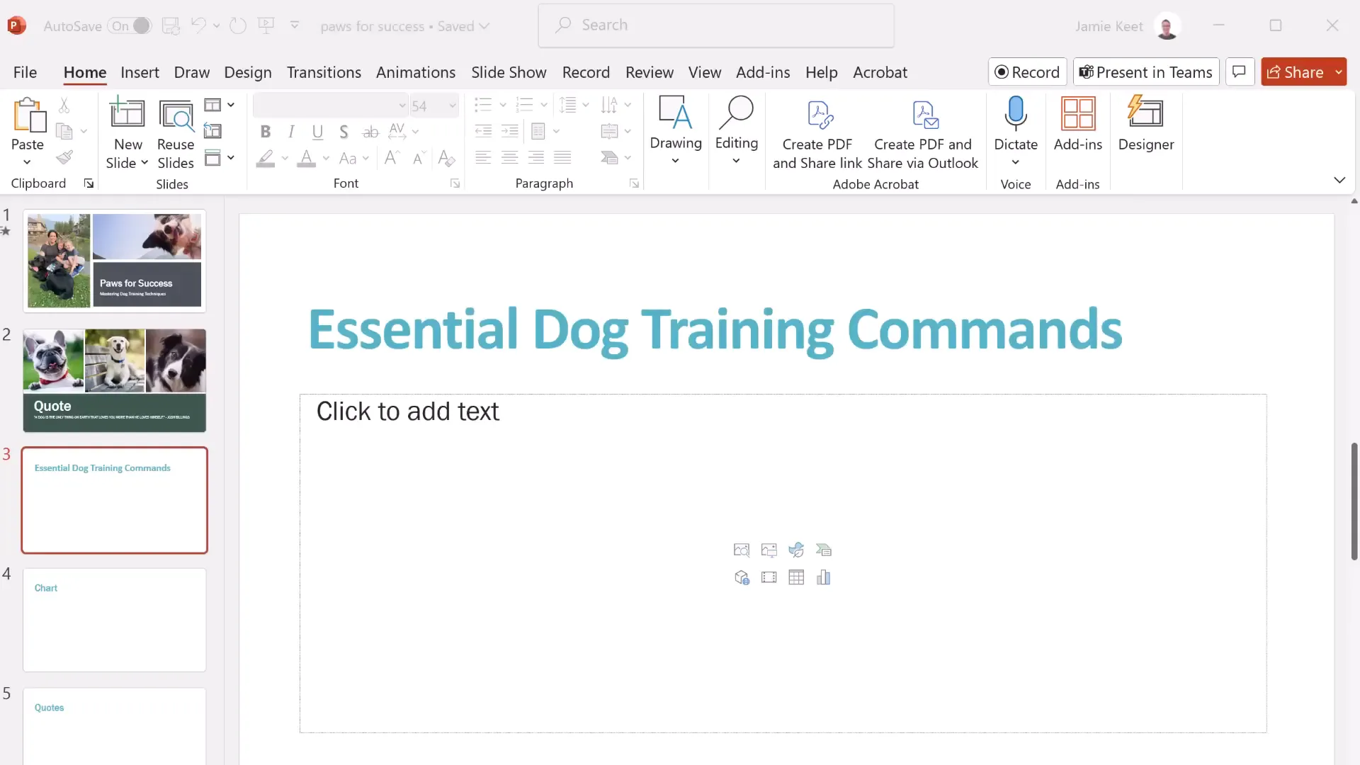 Inserting SmartArt and pasting list content in PowerPoint