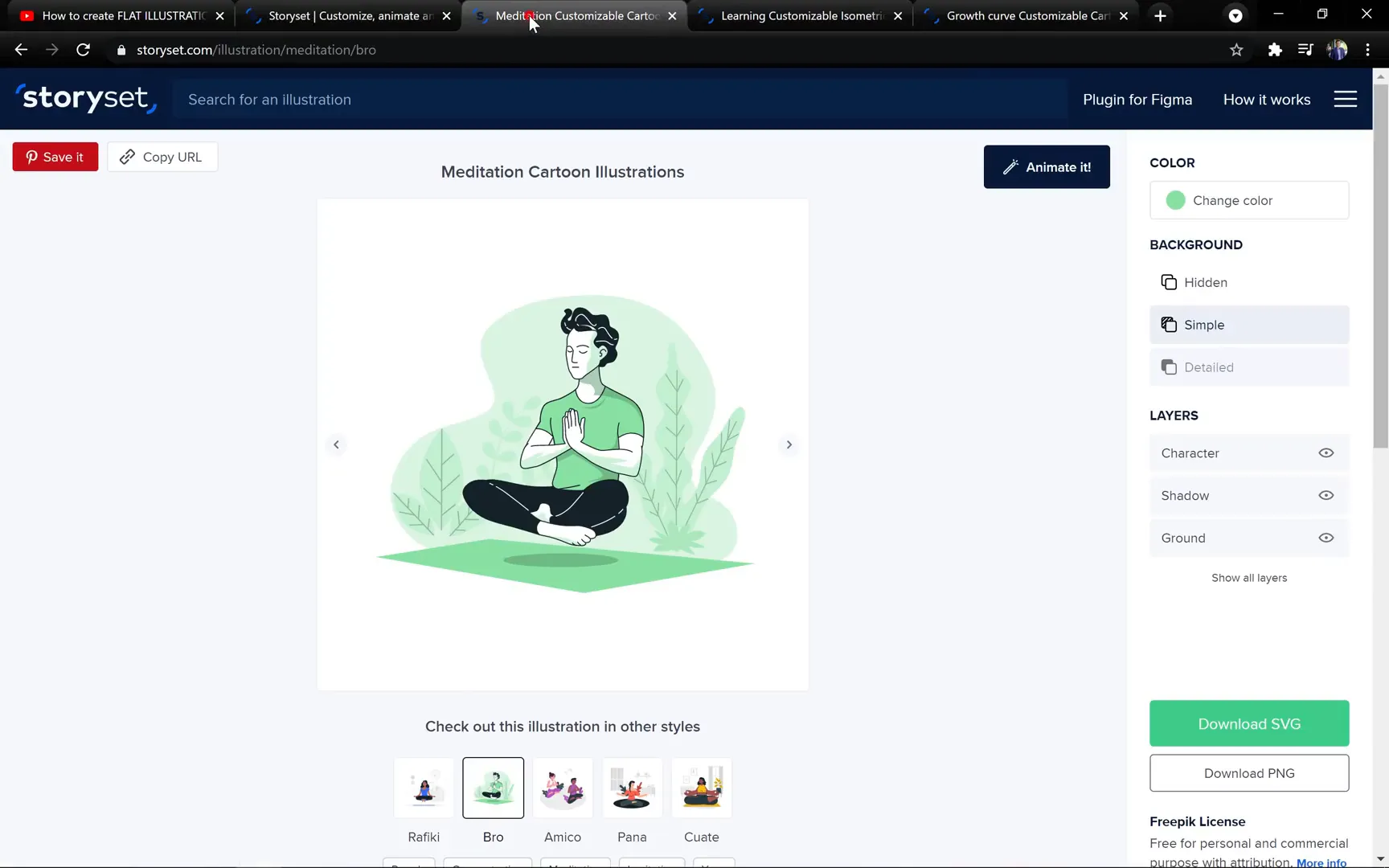Browsing Storyset for free illustrations