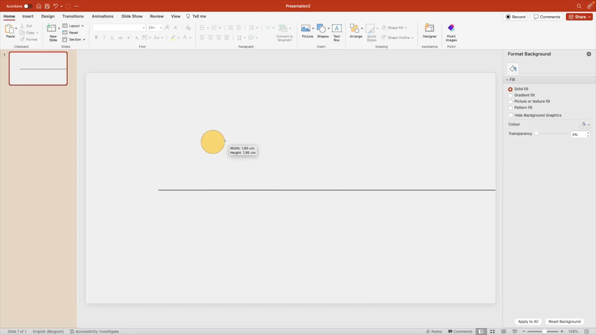 Creating circles for timeline stops