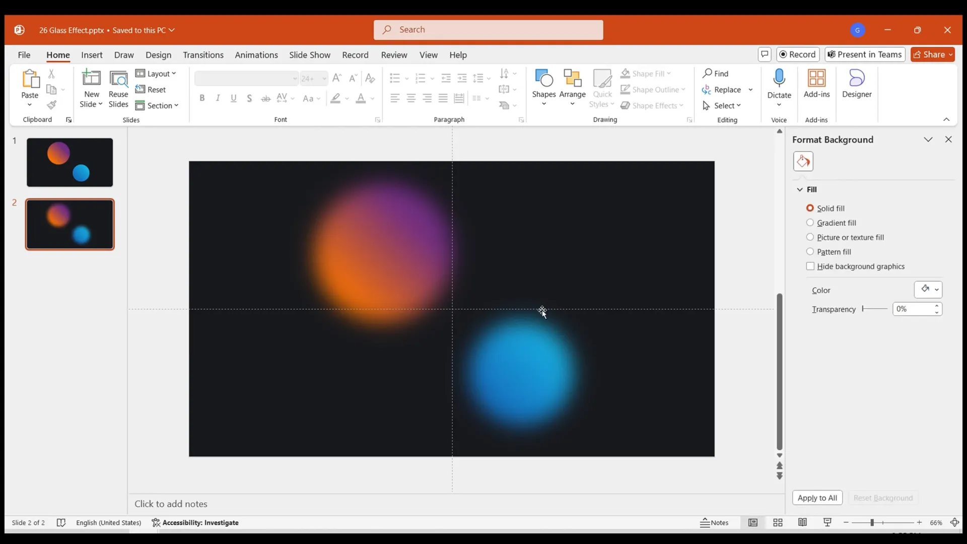 Adding the glass effect to the blurred image