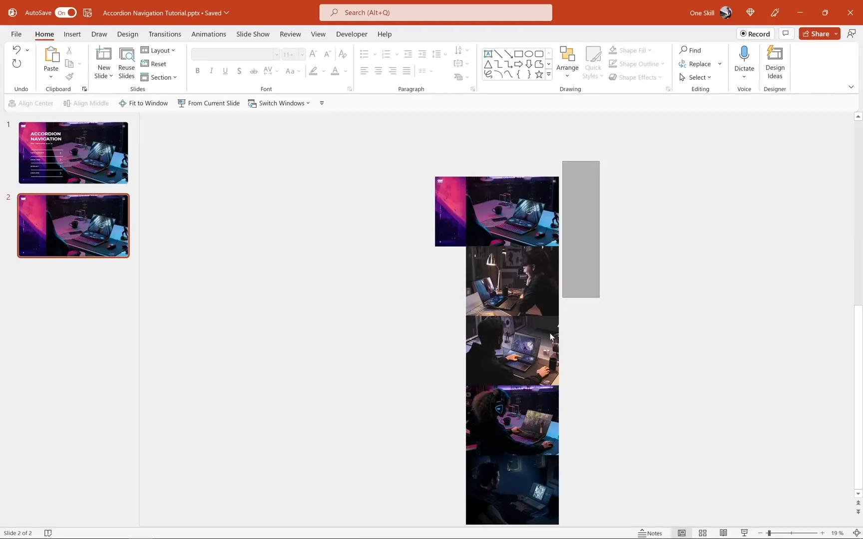 Duplicated slide with text boxes and photos deleted for clean slate