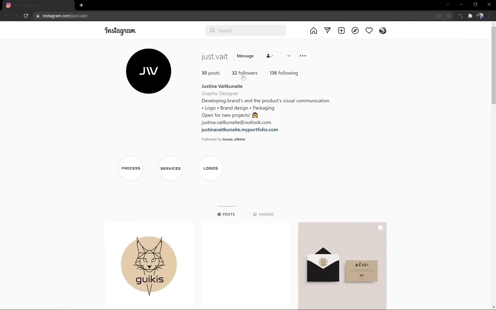 Introduction and thanks to Justyna, graphic designer from Lithuania