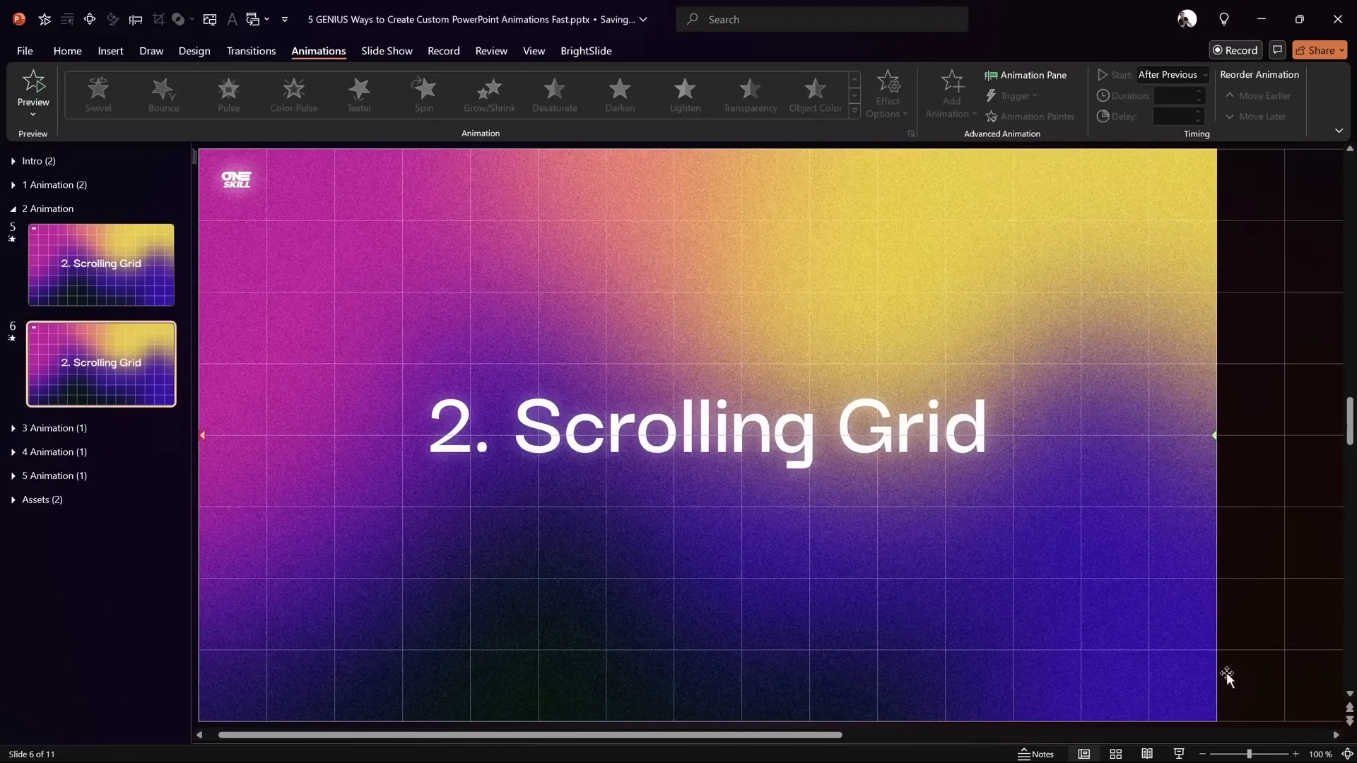 Starting to create scrolling grid with rectangles