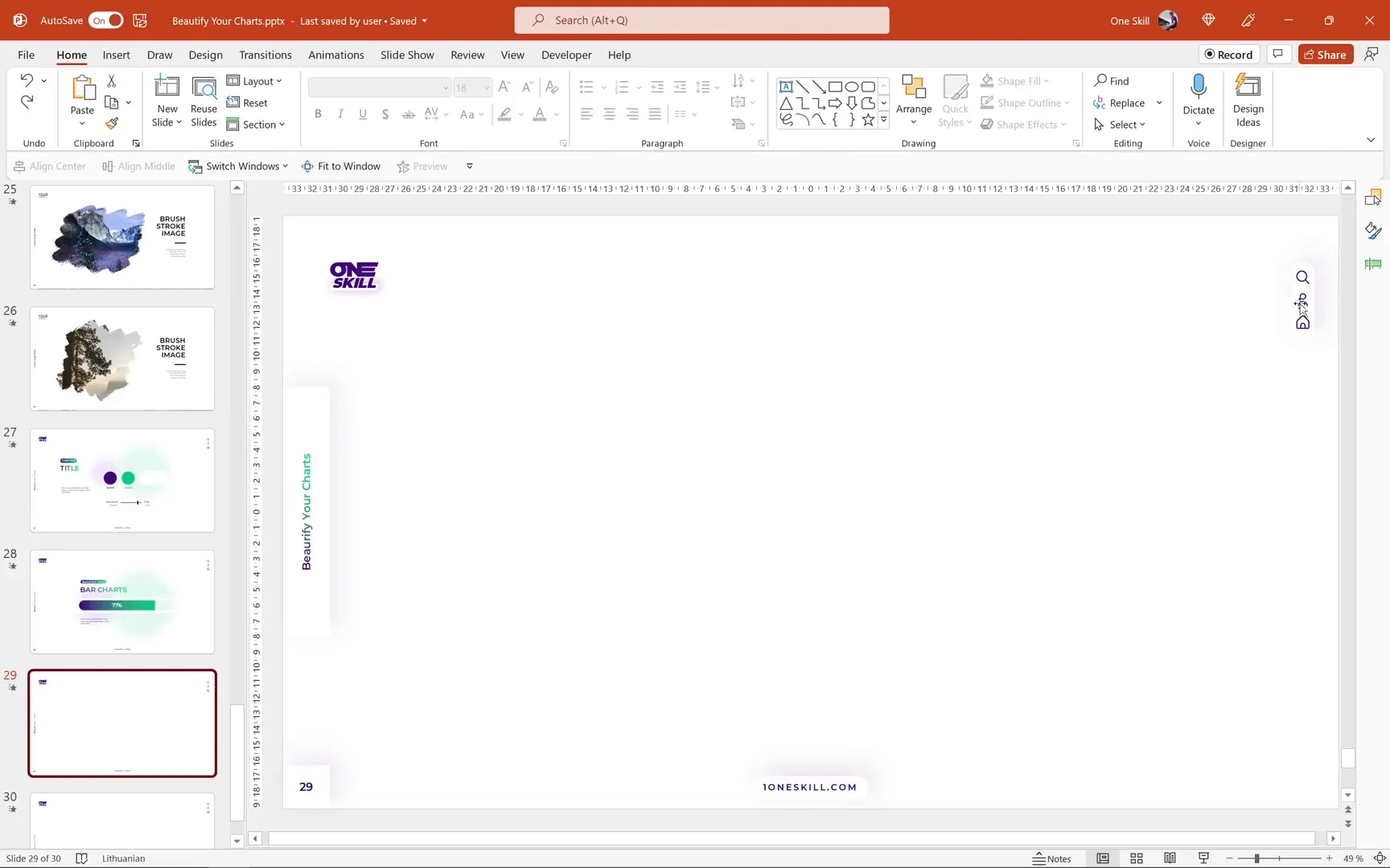 Blank PowerPoint slide with slide number and footer