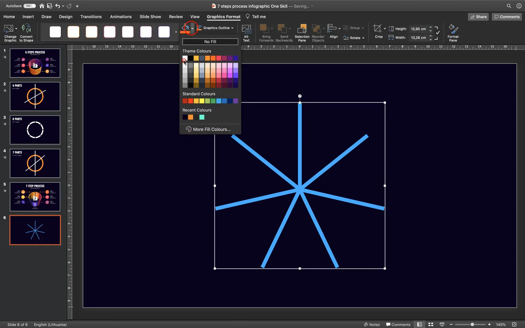 Importing SVG into PowerPoint and aligning shapes
