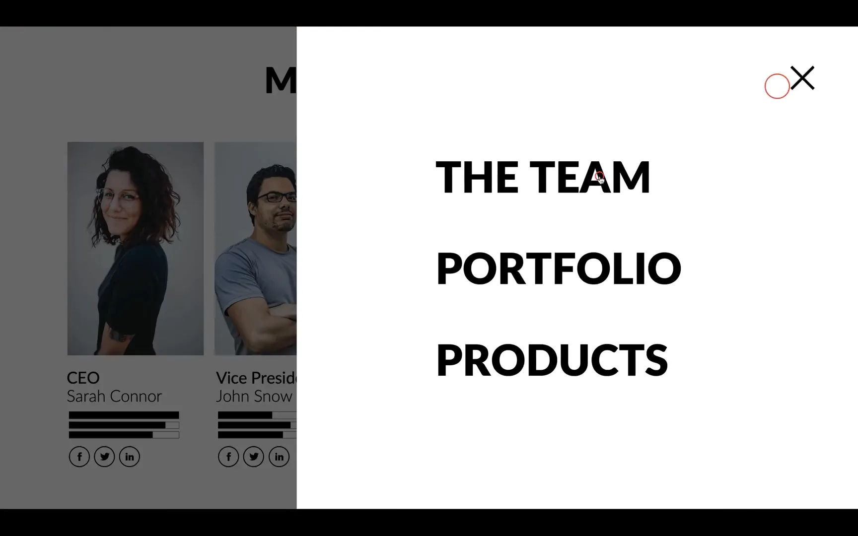 Introduction to sliding sidebar menu in PowerPoint
