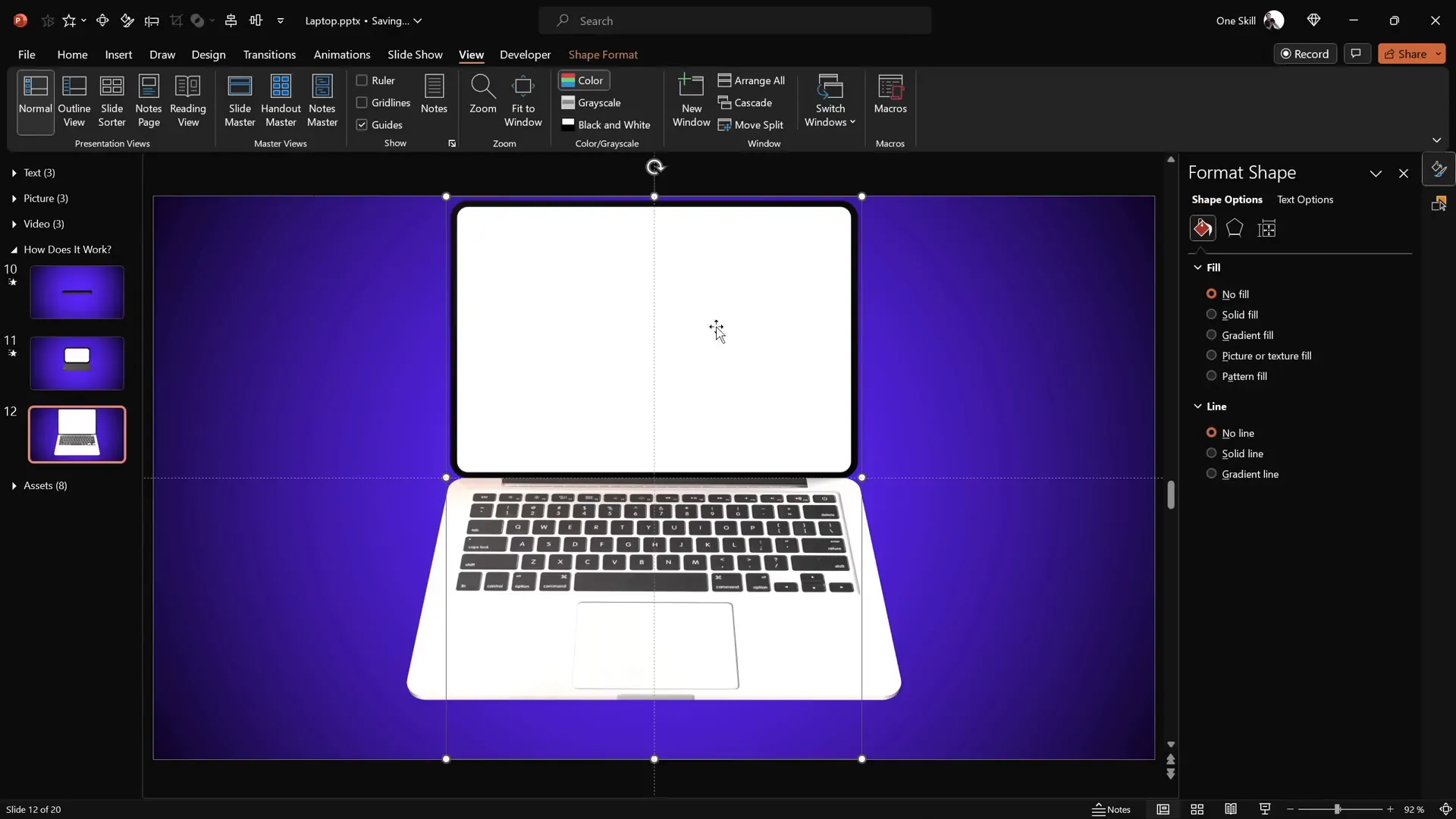 Animating photo laptop parts with 3D rotation