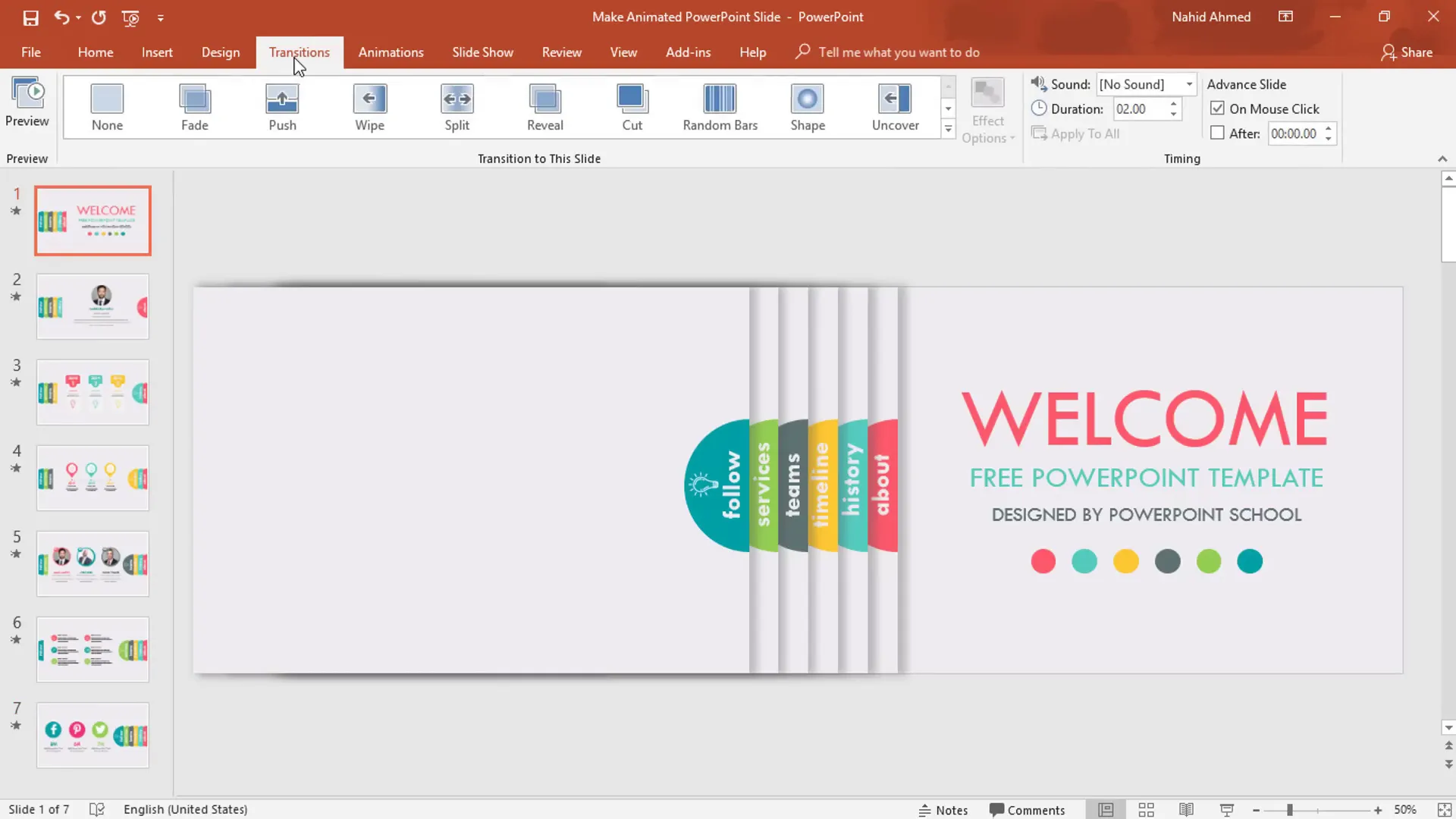 Applying Morph transition to slides