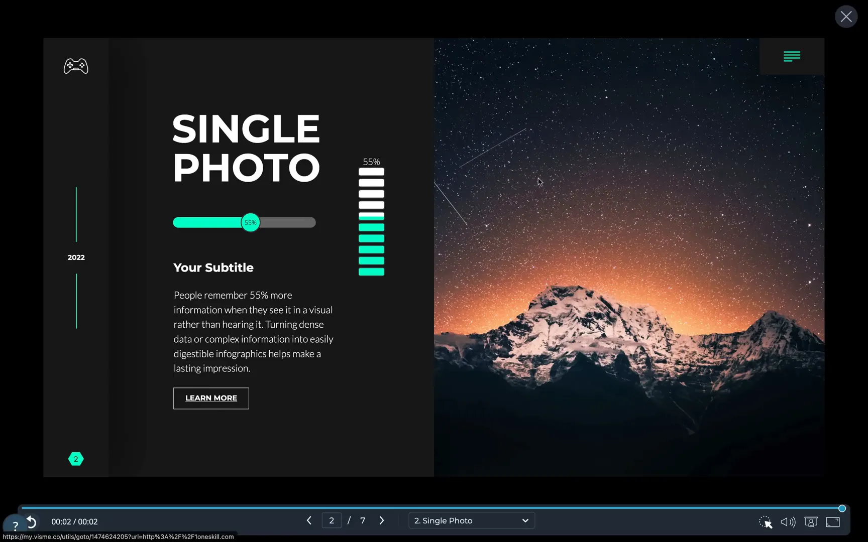 Creating a clickable learn more button