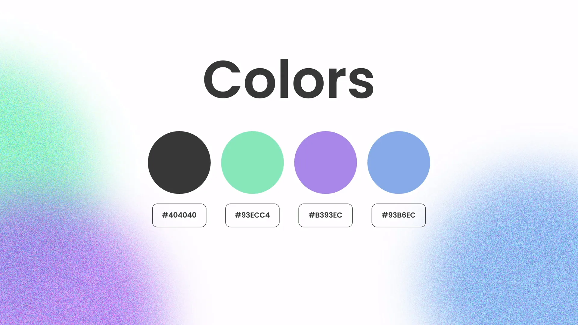 Selecting a beautiful color palette for slides