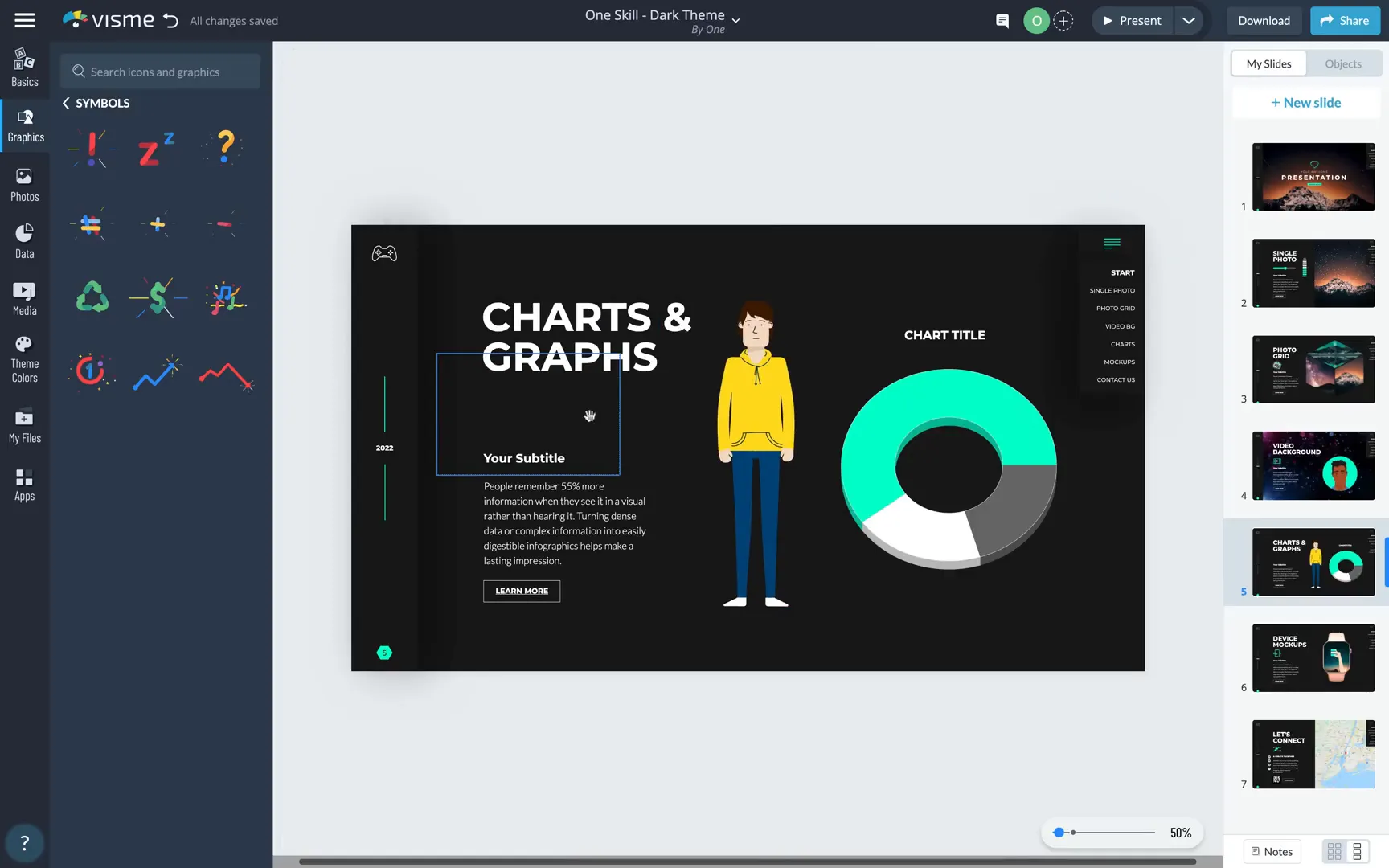Inserting and customizing data widgets