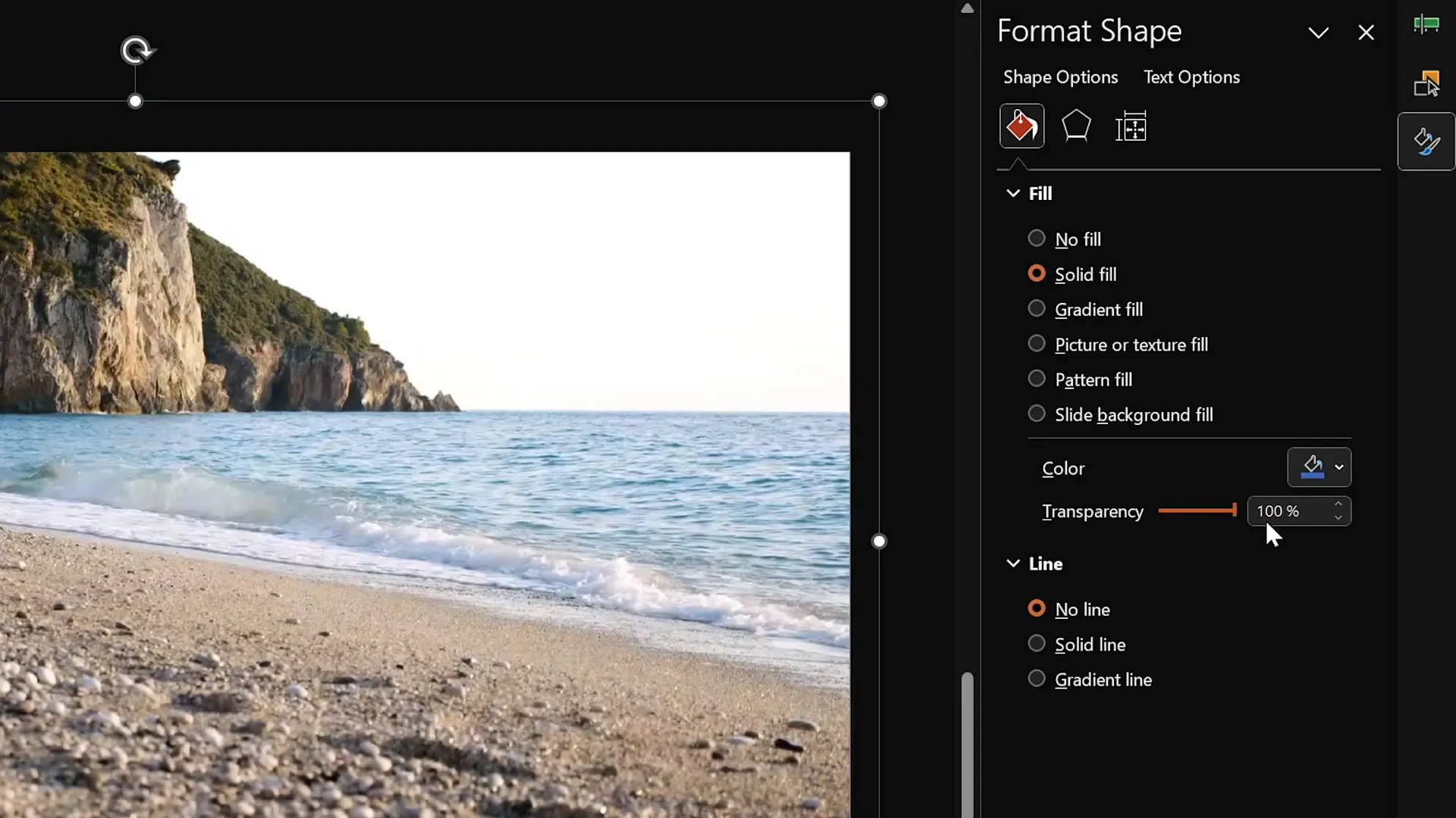 Transparent rectangle overlay to prevent video clicks