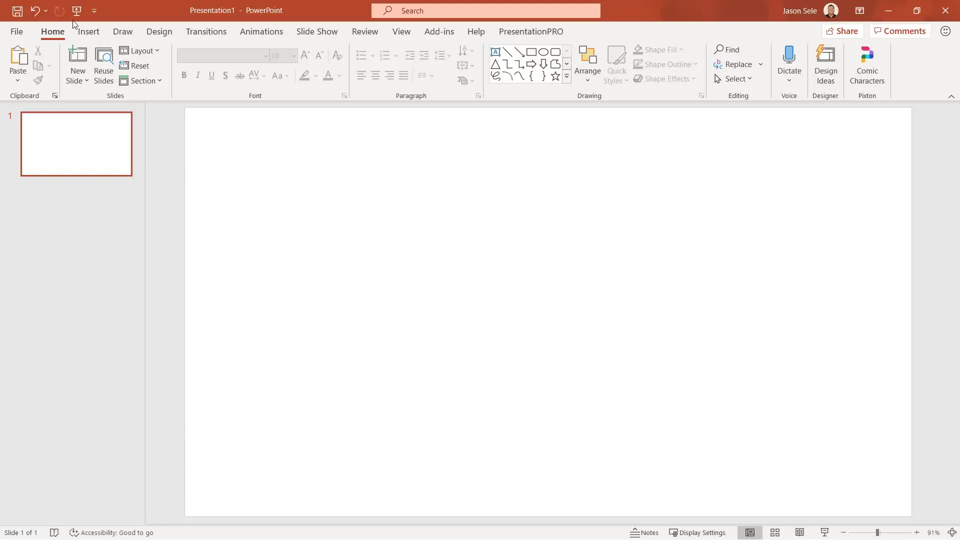 Customizing Quick Access Toolbar in PowerPoint