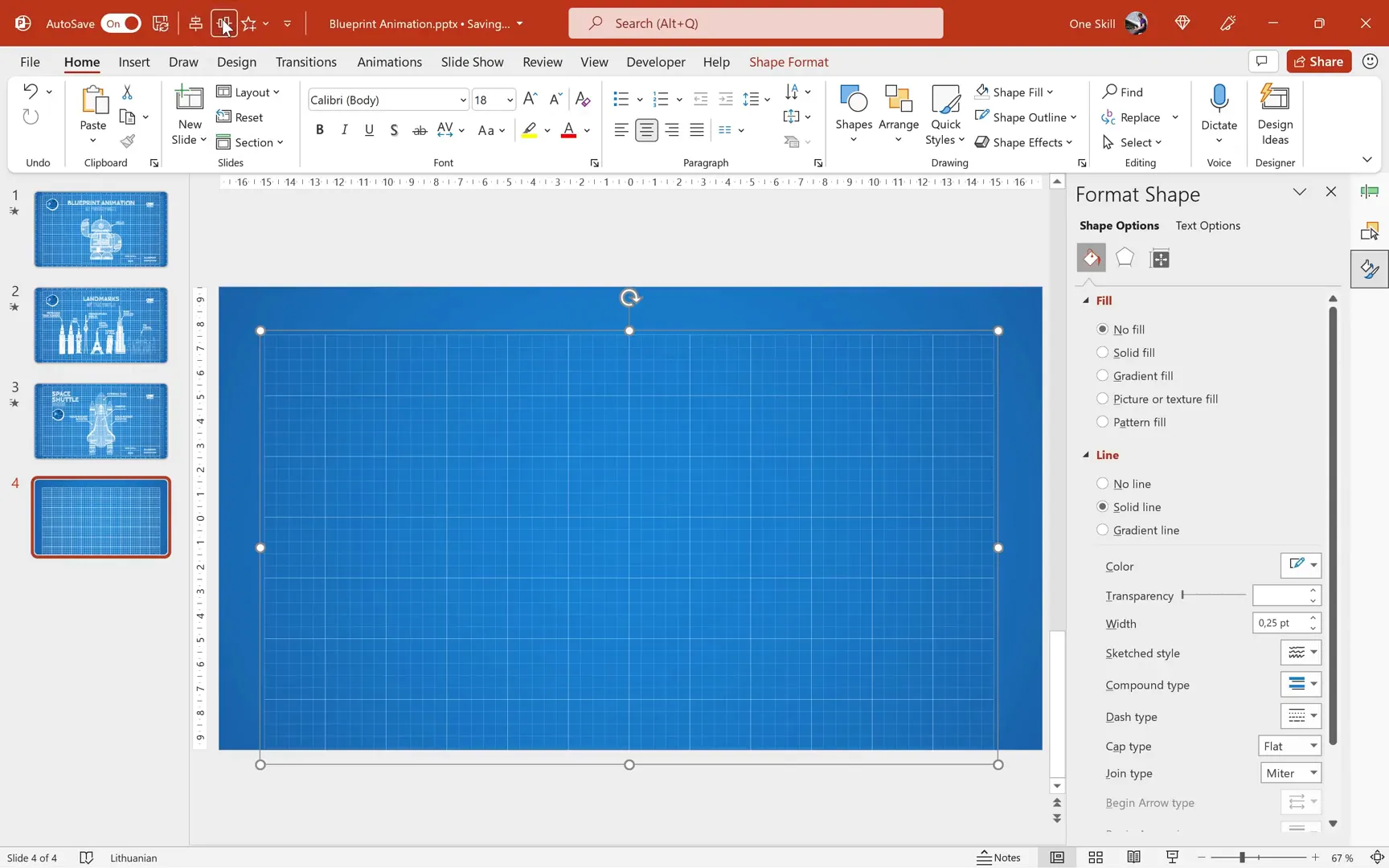 Large rectangle grid for blueprint background