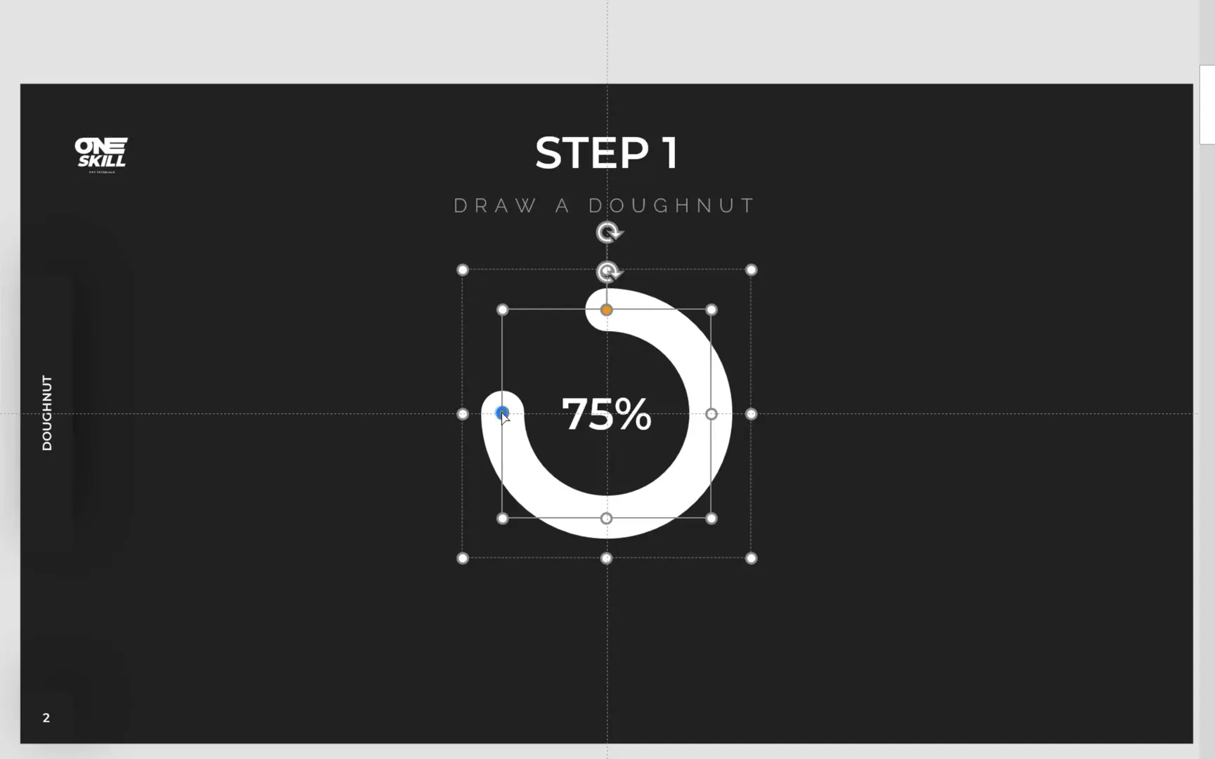Adjusting arc length to represent percentage