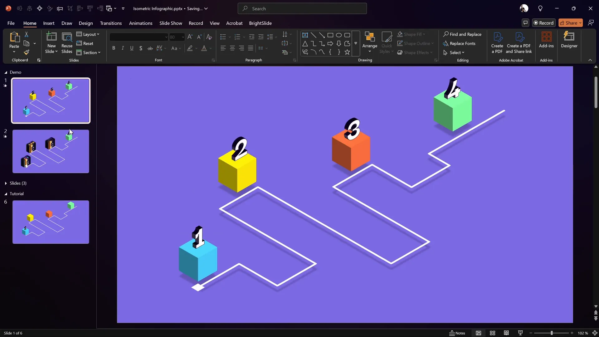 3D number styled with isometric rotation and depth