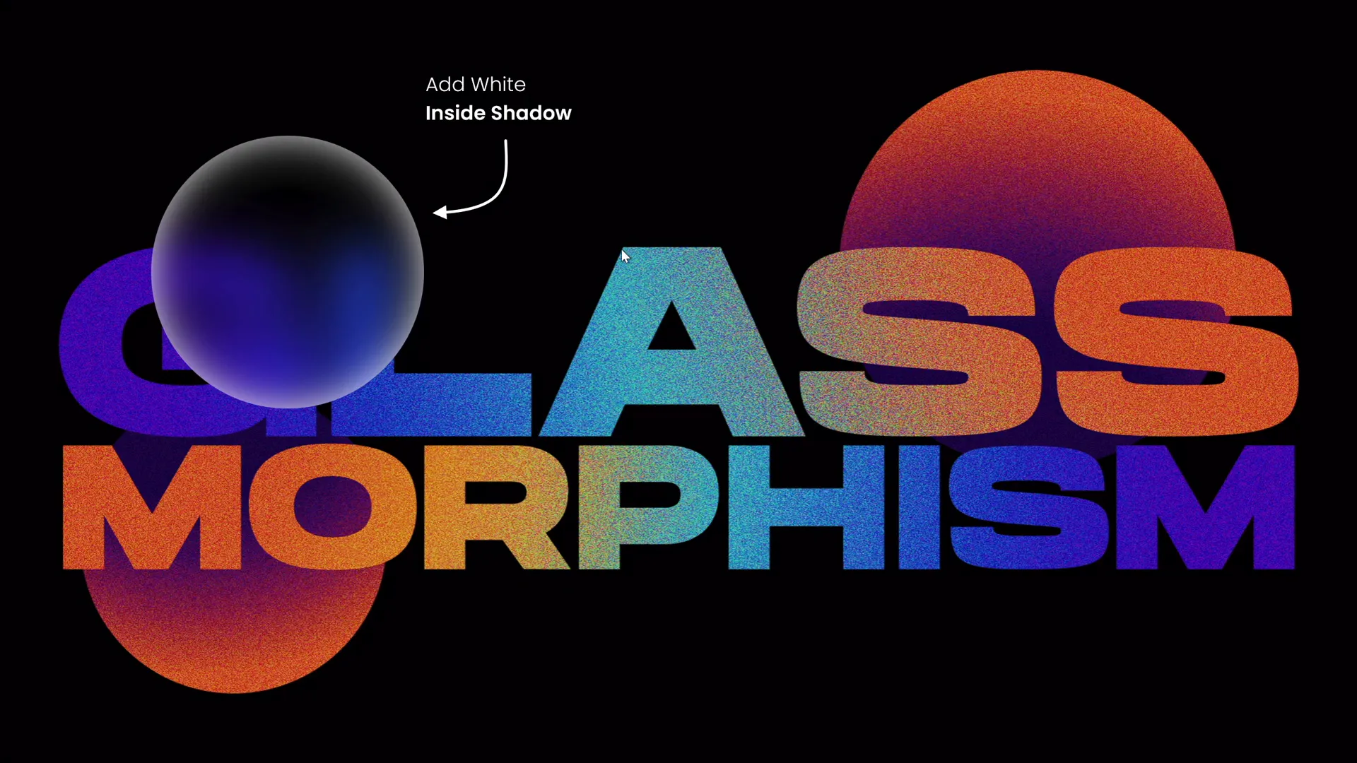 Creating blurred circle mask and adding inside shadow and outline