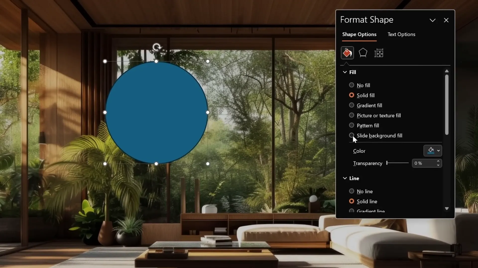 Blurred background with sharp image layered on top