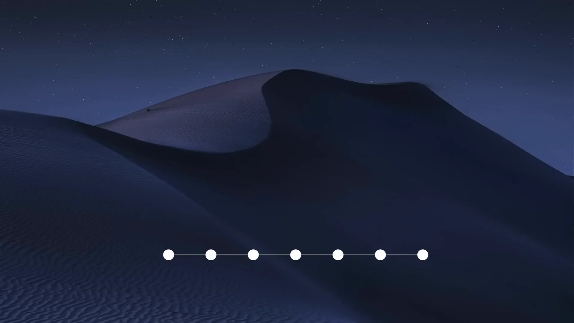 Smooth morph animation showing timeline circles moving left