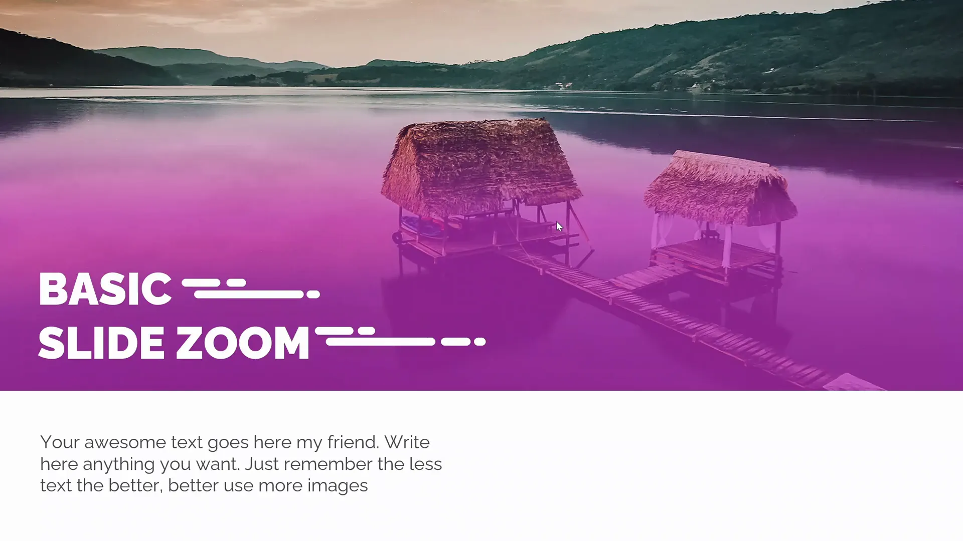 Level 1 basic slide zoom demonstration