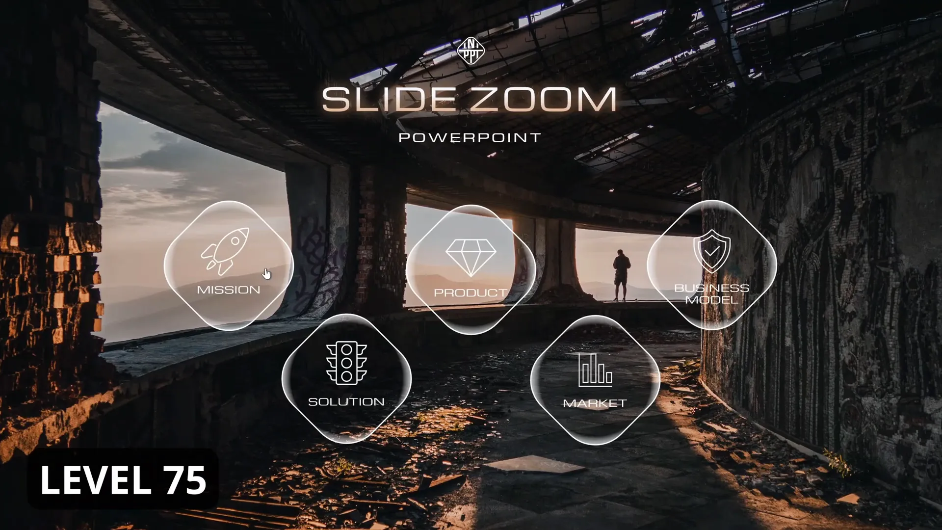 Level 75 Slide Zoom with detailed design elements