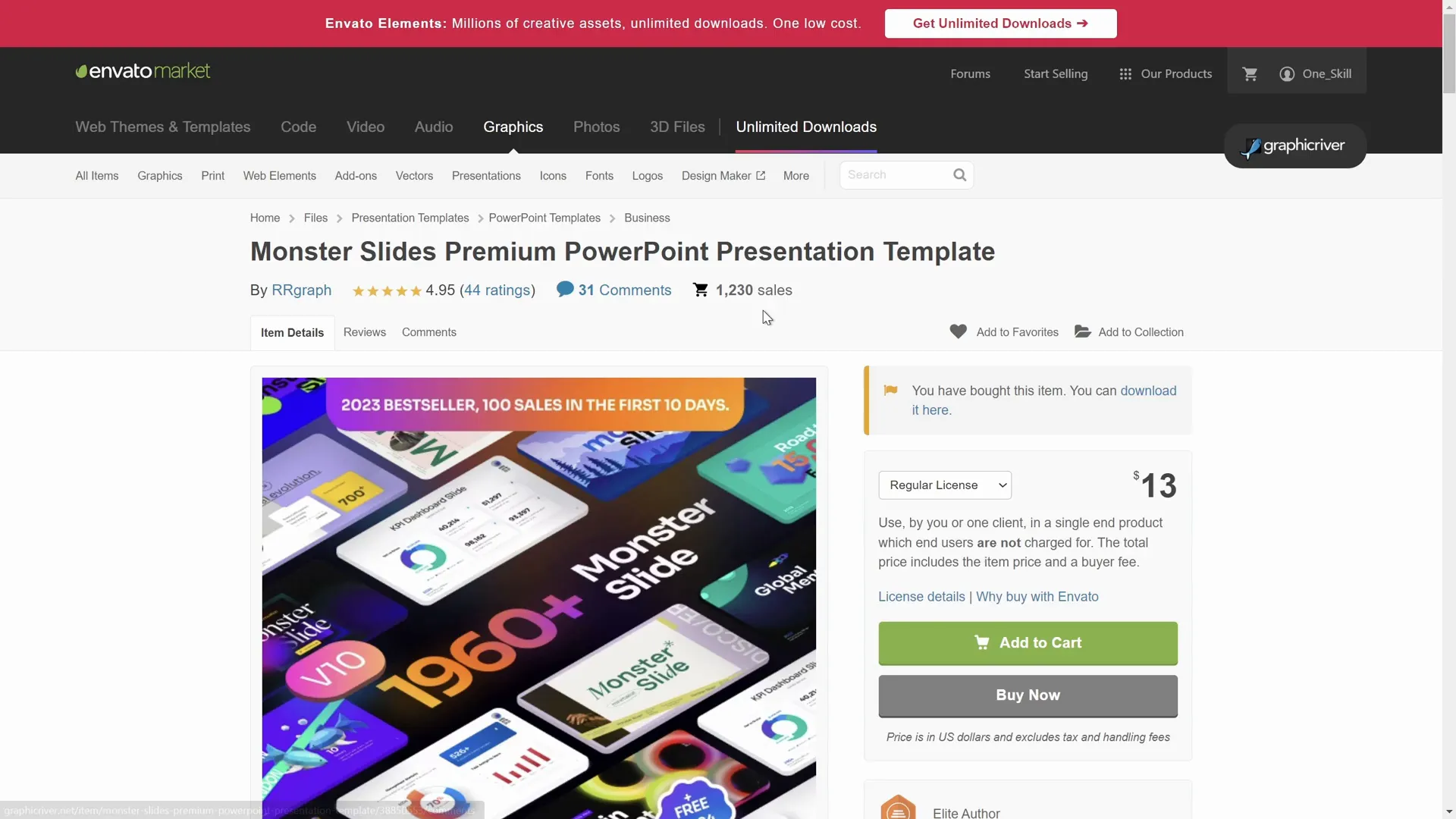 Monster Slide template parallax and animations