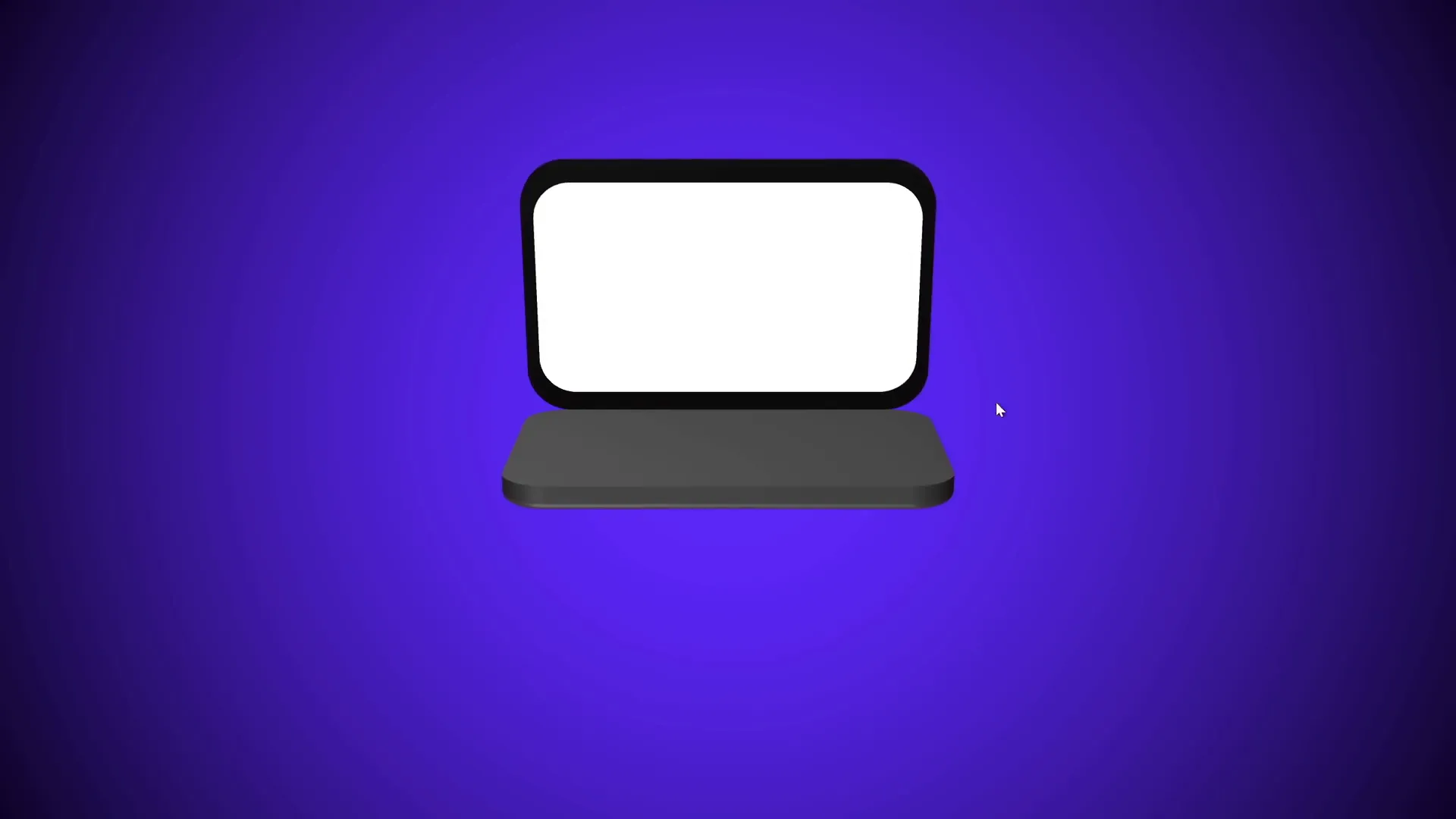 Laptop opening animation preview using morph transition