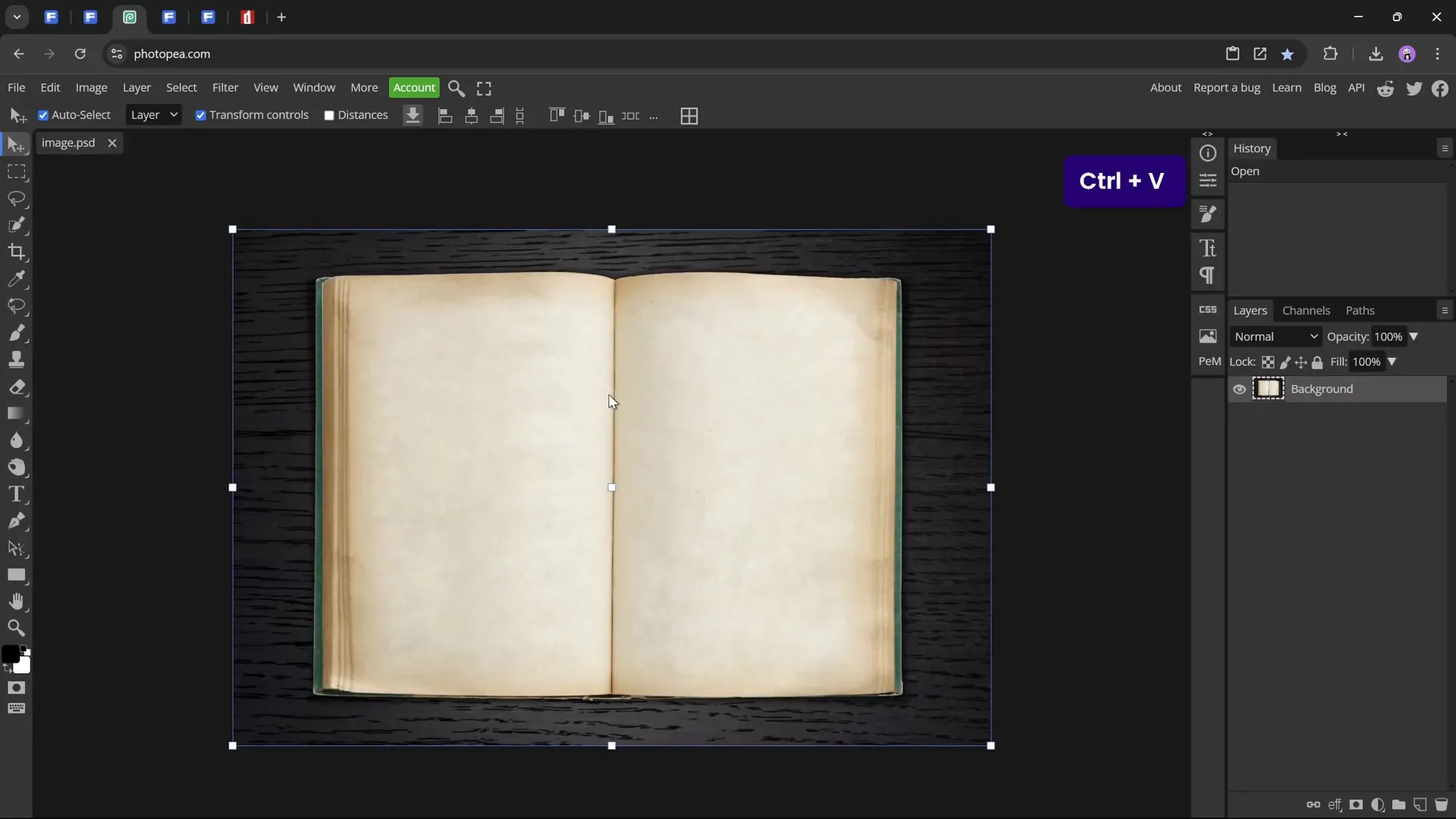 Book image copied for background removal