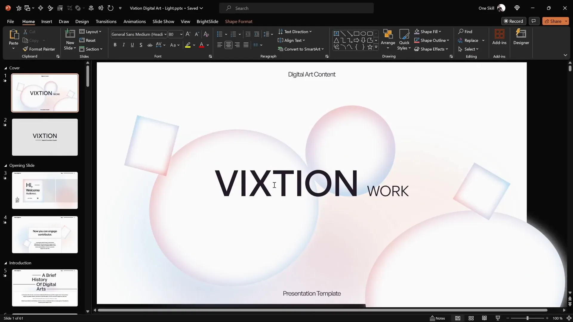 Eviction PowerPoint template slide master and layouts