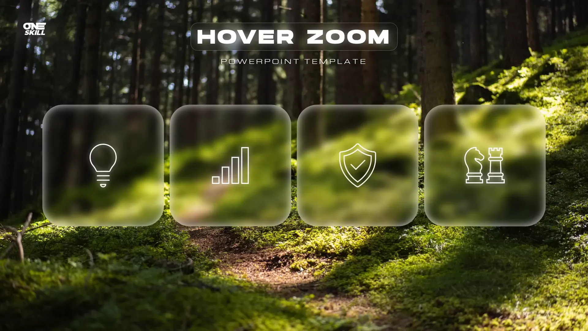 Hover Zoom interactive PowerPoint cards