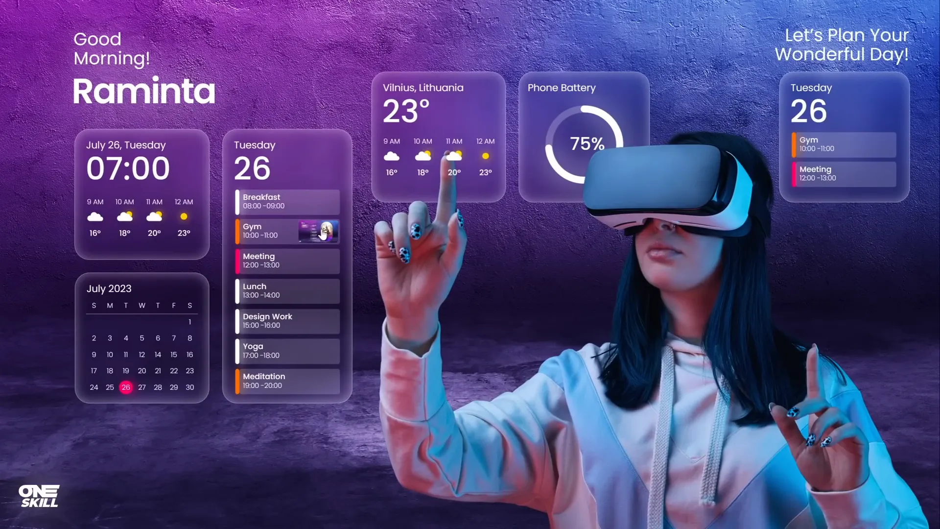 Final animated slide design with morph transitions and slide zoom