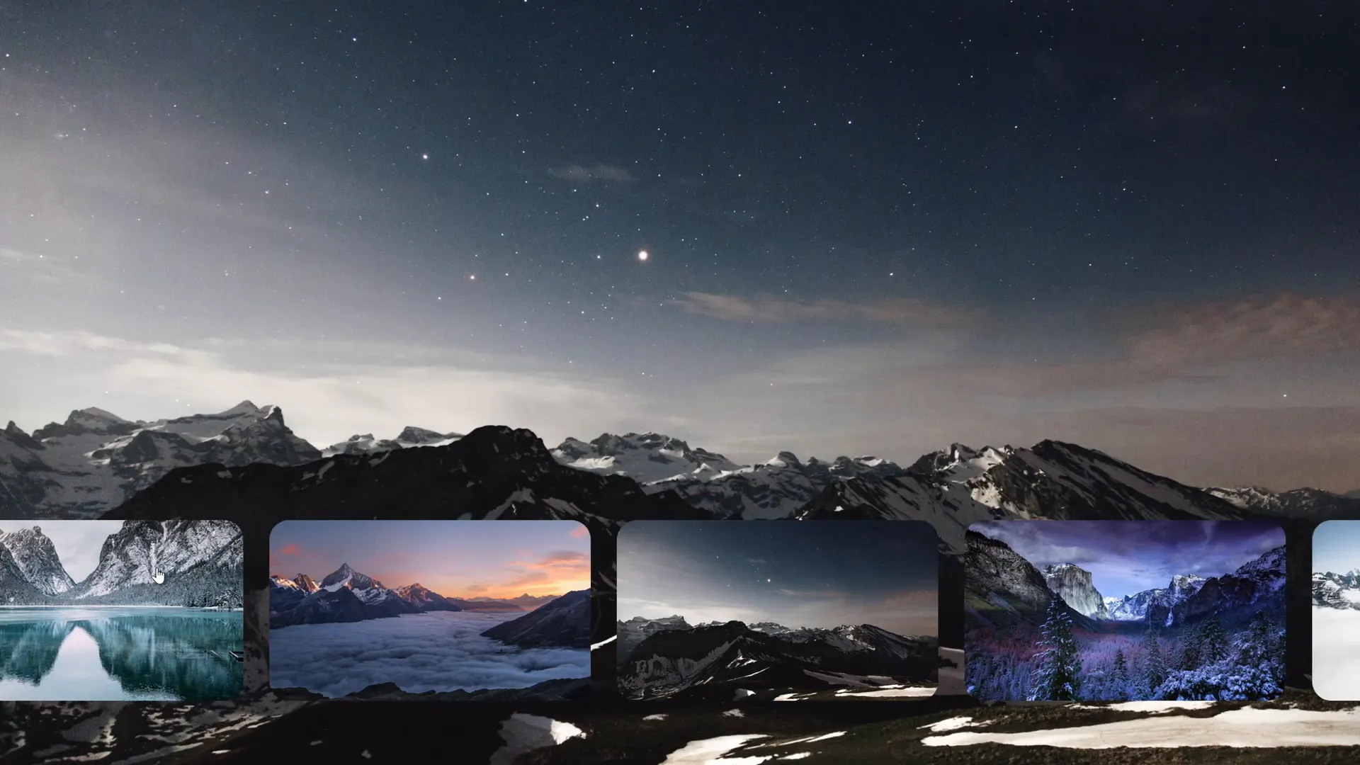 Example of interactive clickable photo gallery in PowerPoint