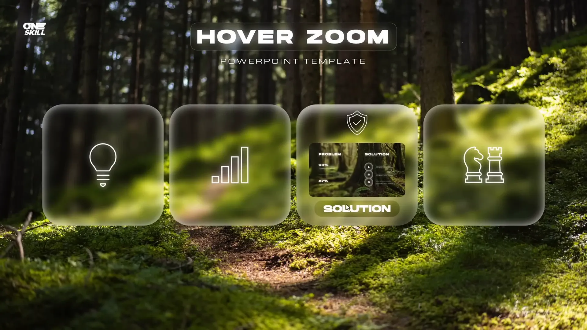 Hover animation setup showing morph transition between slides