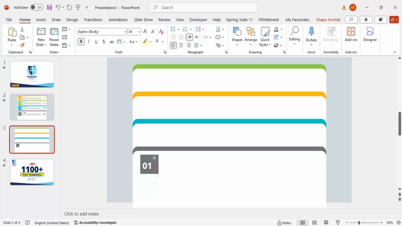 Adding numbered labels on colored tabs