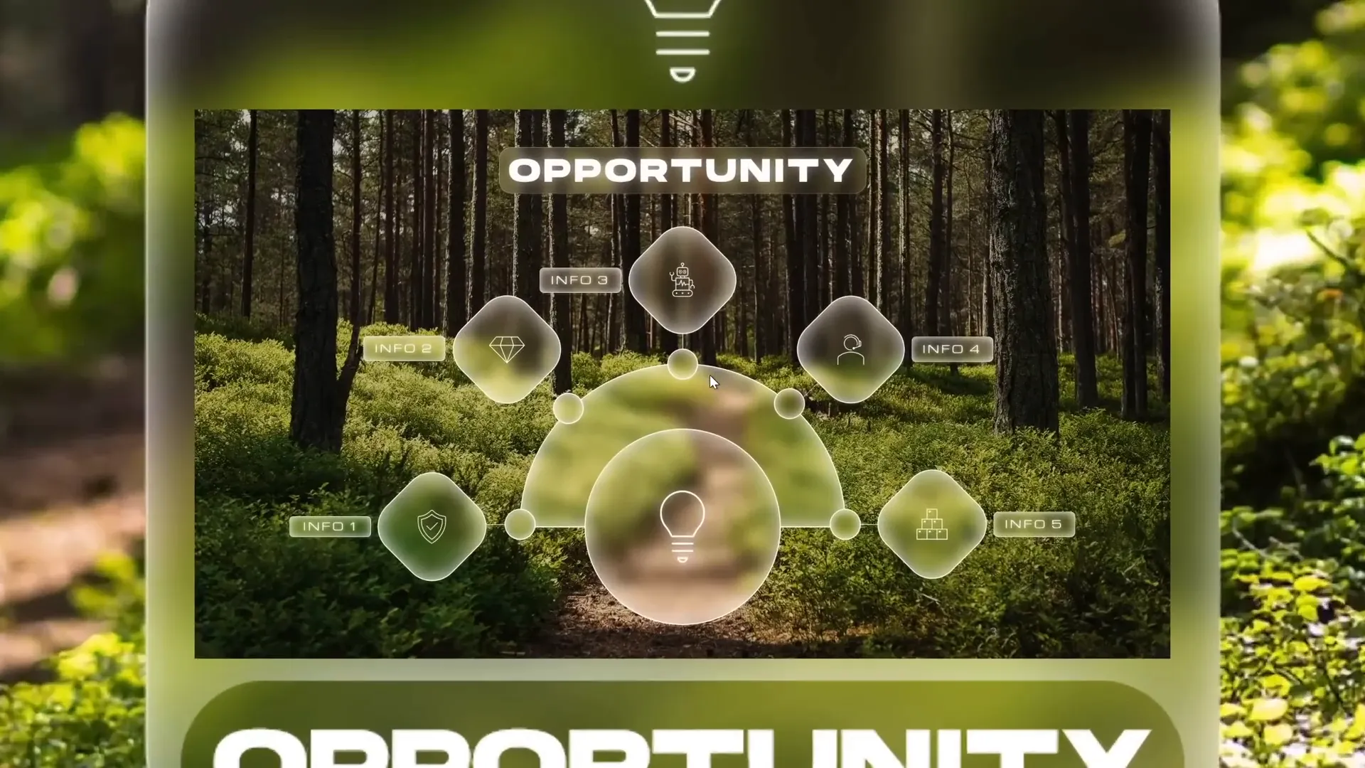 Highlighted hover card with shadow and rounded rectangle text box