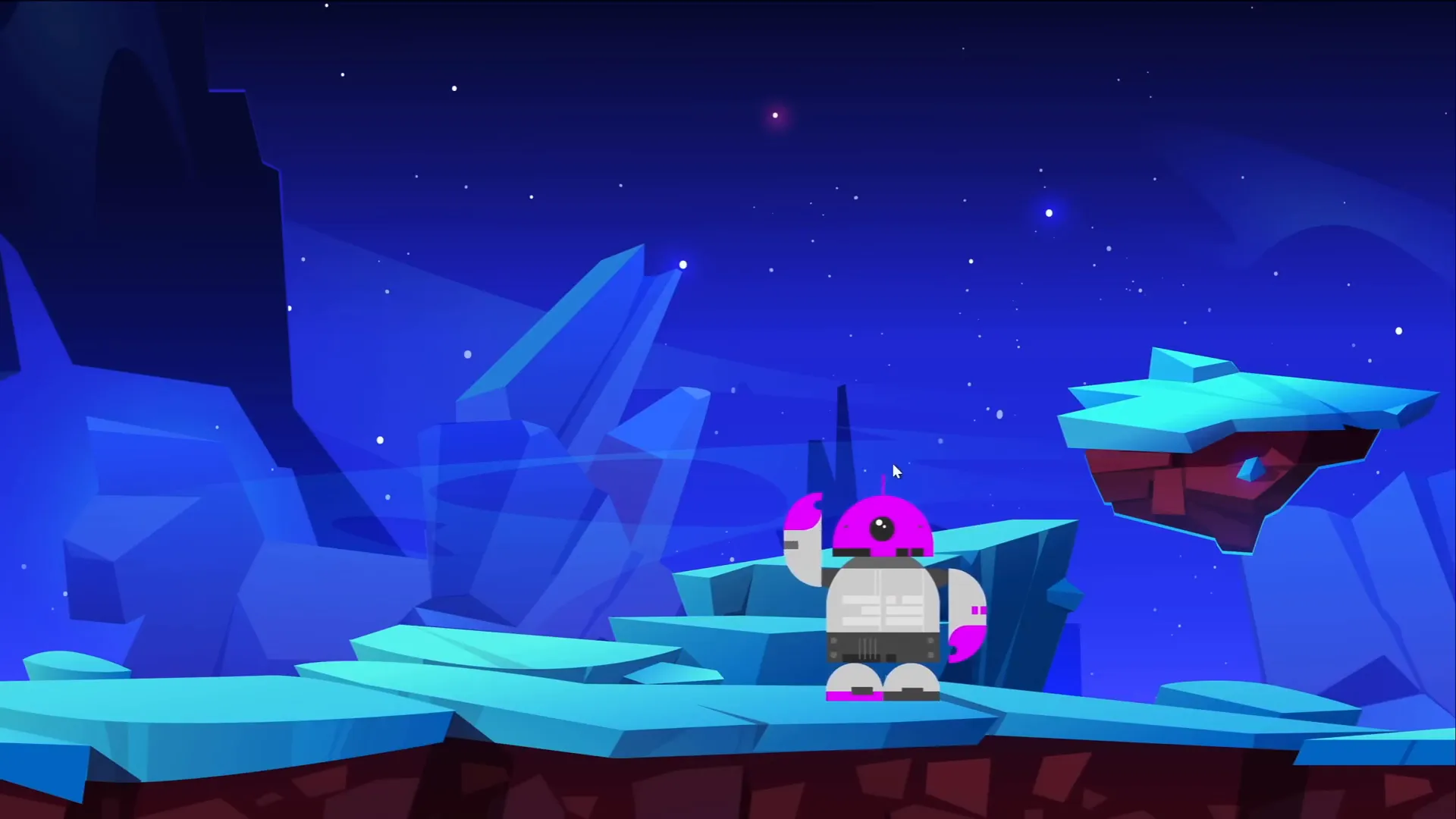 Animating a robot GIF with PowerPoint animations