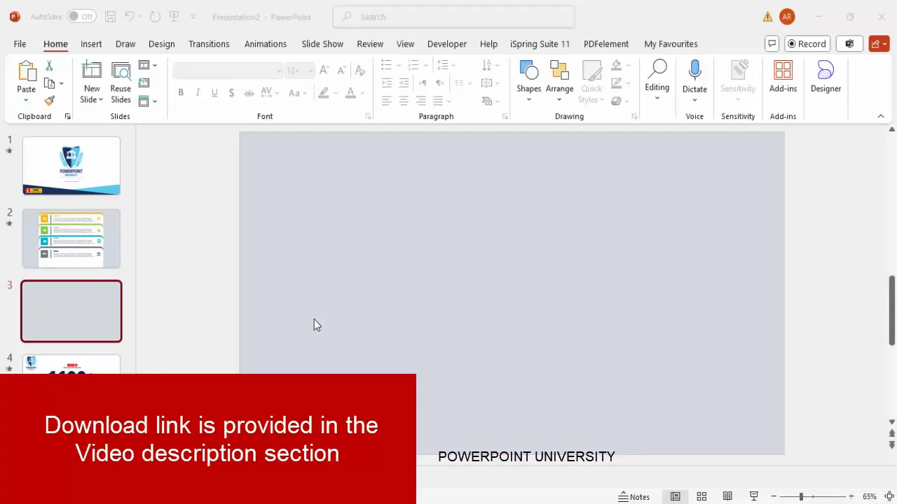 Adding a new slide with a light background color