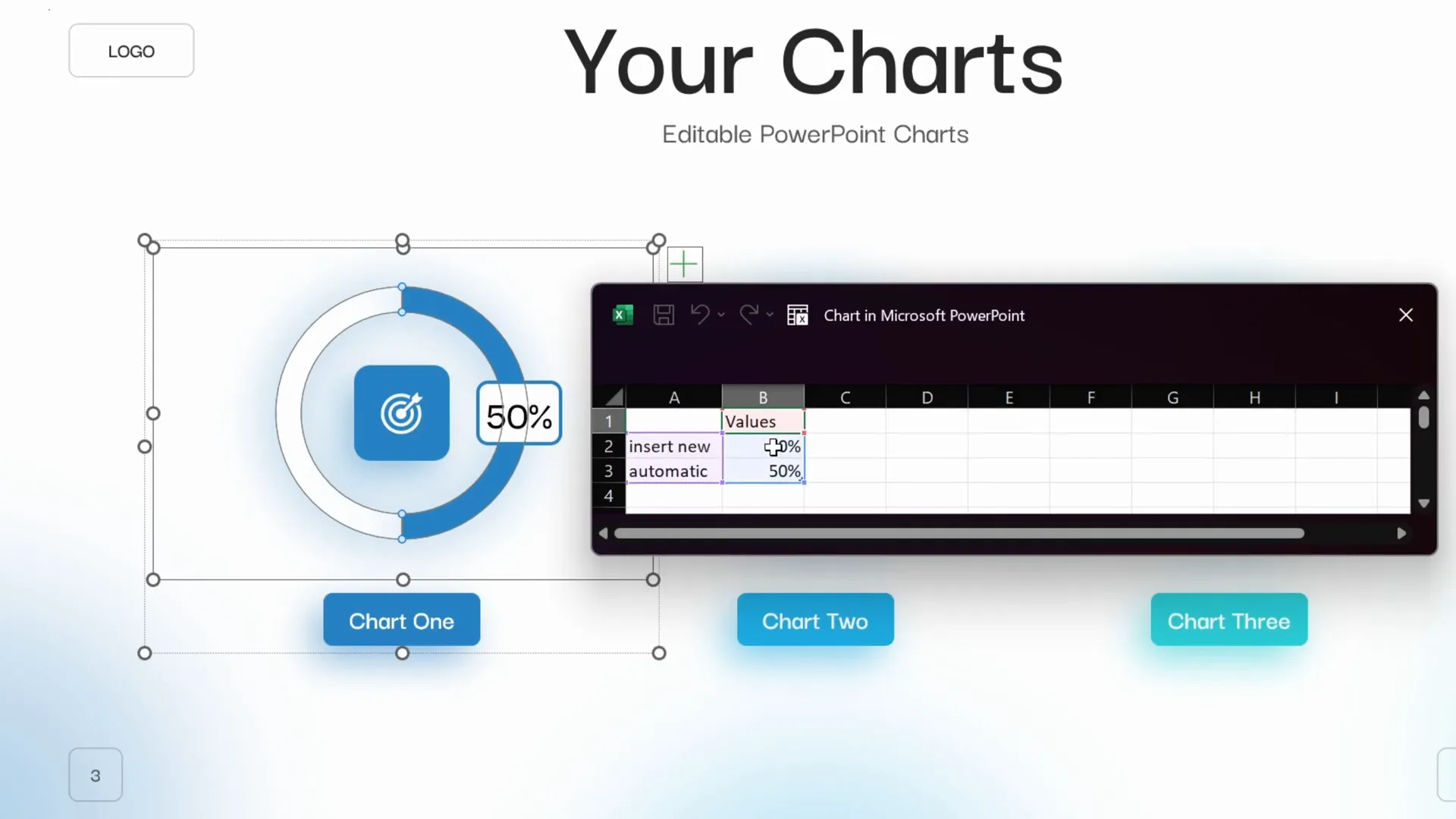 Editing data in PowerPoint chart linked to Excel