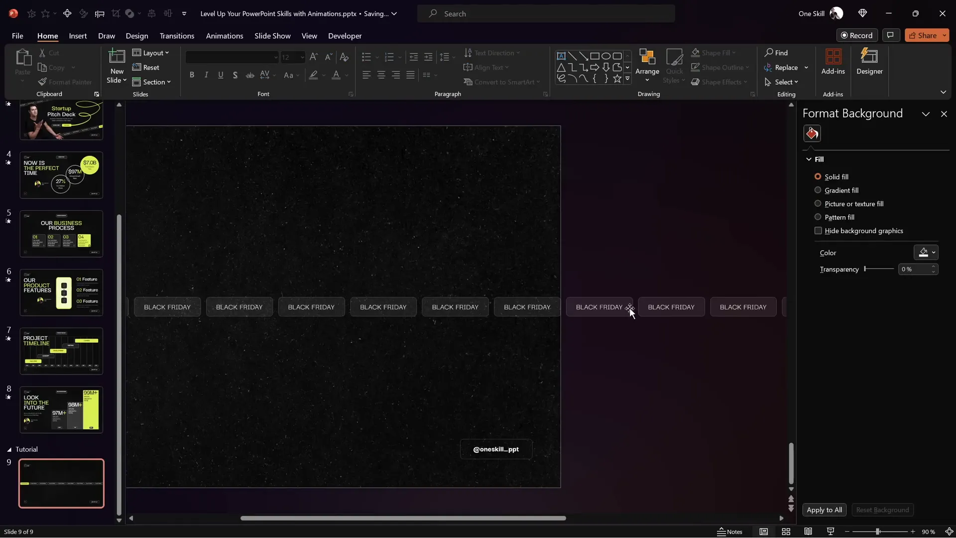 Two groups of rectangles for seamless scrolling animation