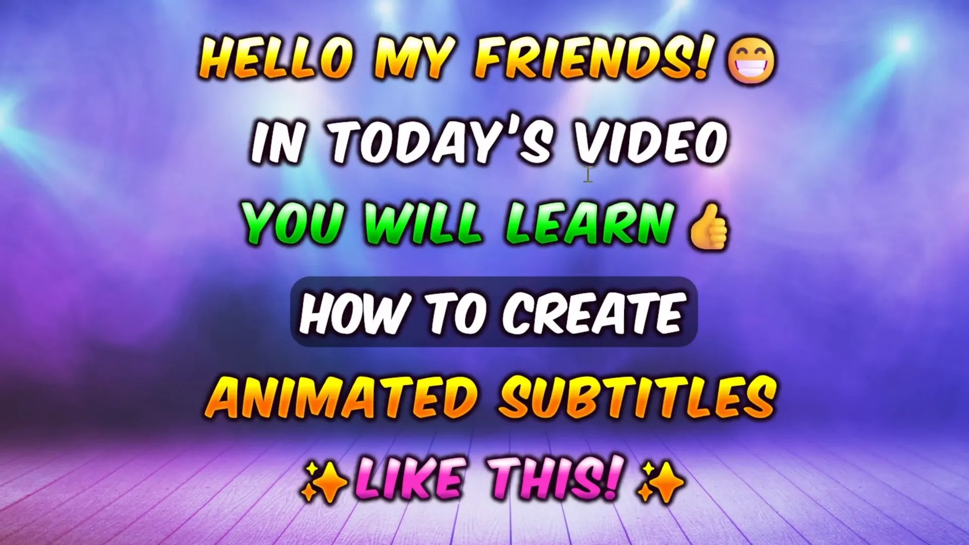 Final preview of animated subtitles transitioning smoothly