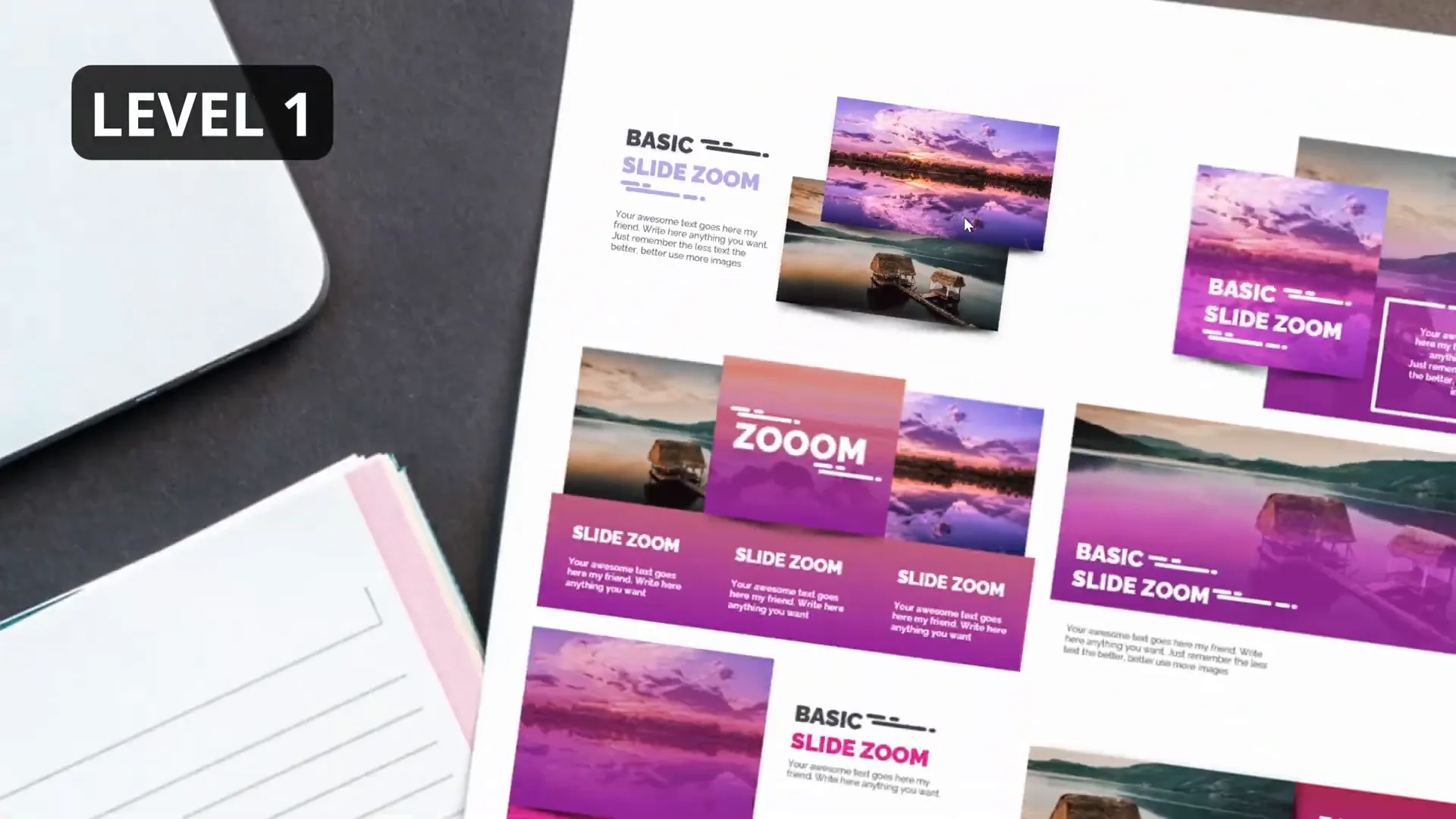 PowerPoint slide zoom feature overview
