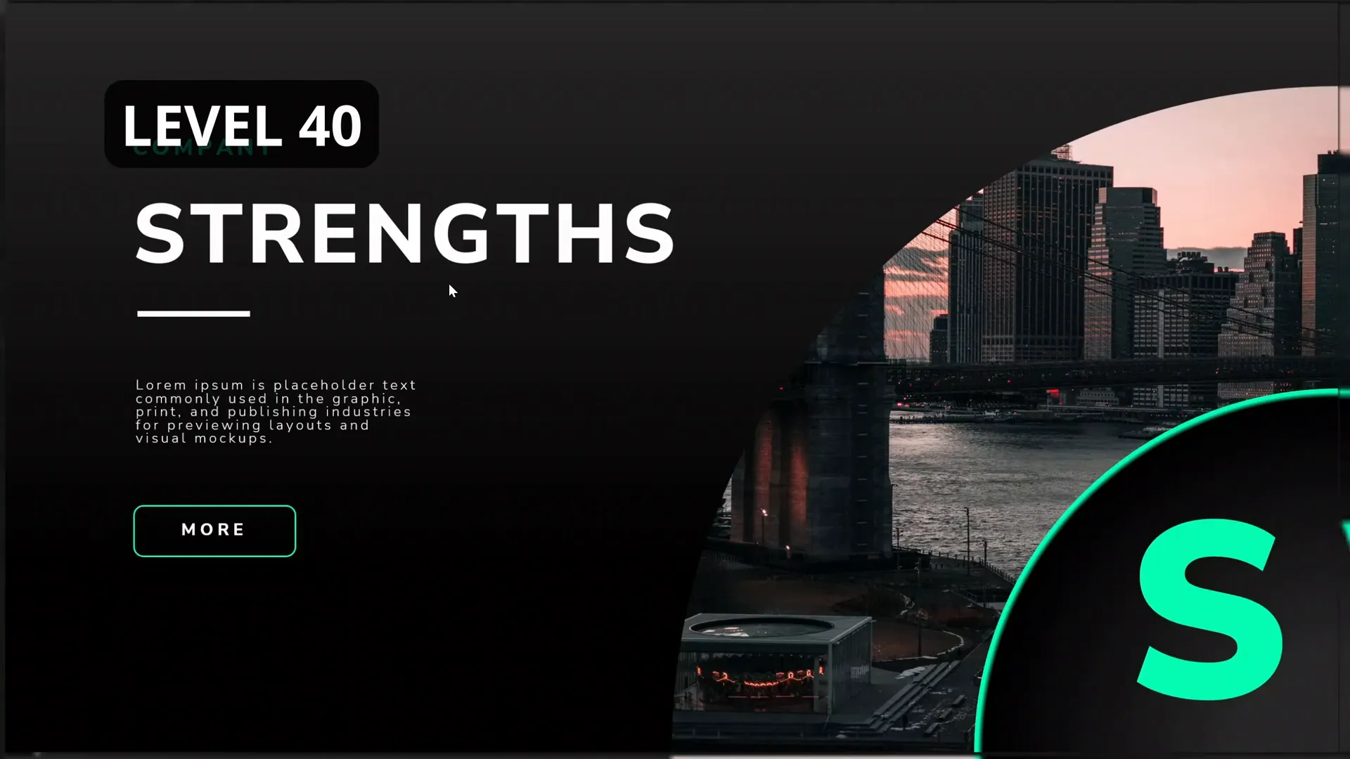 Level 40 Slide Zoom with clean transitions