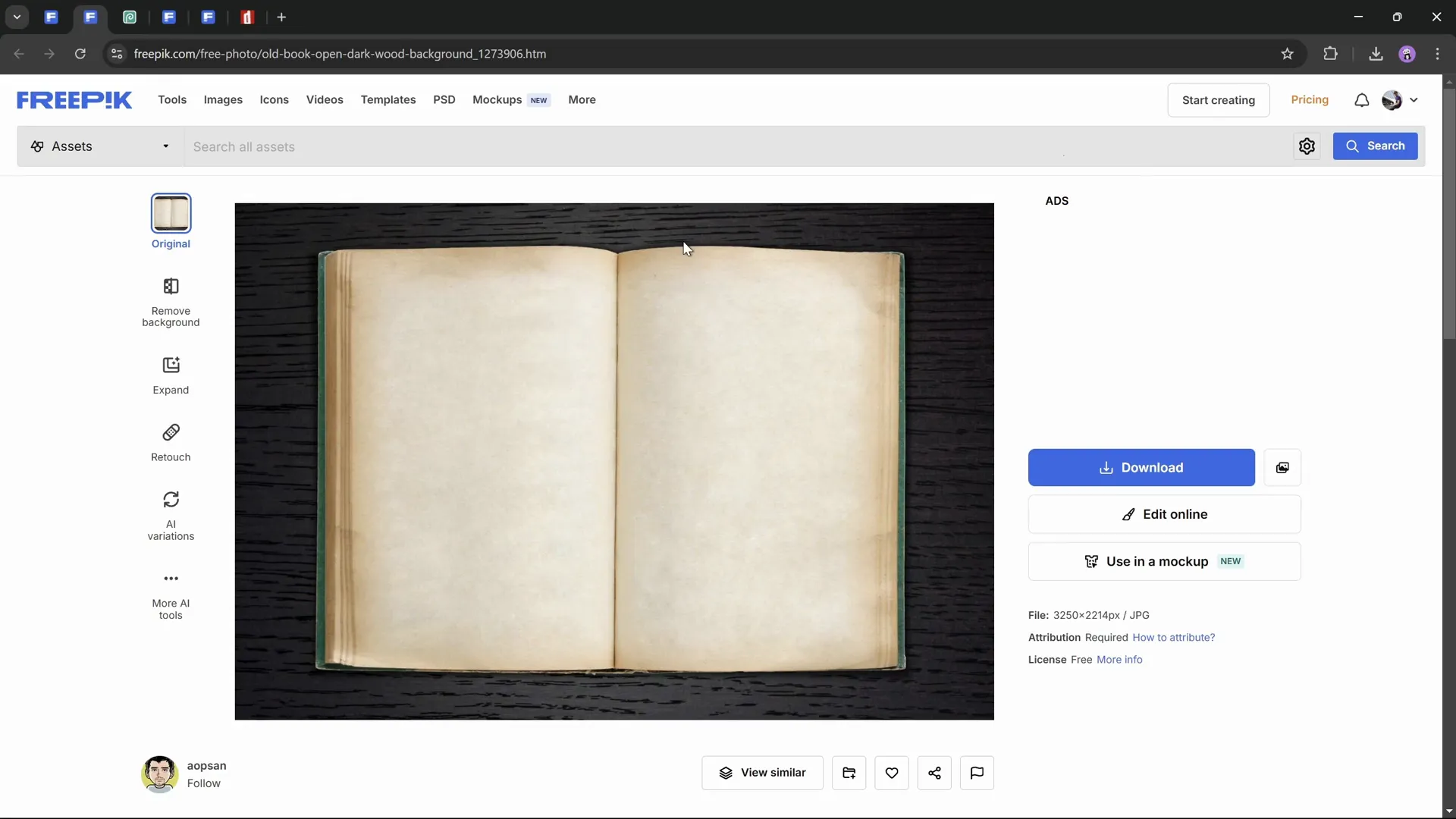 Selecting a book image for animation