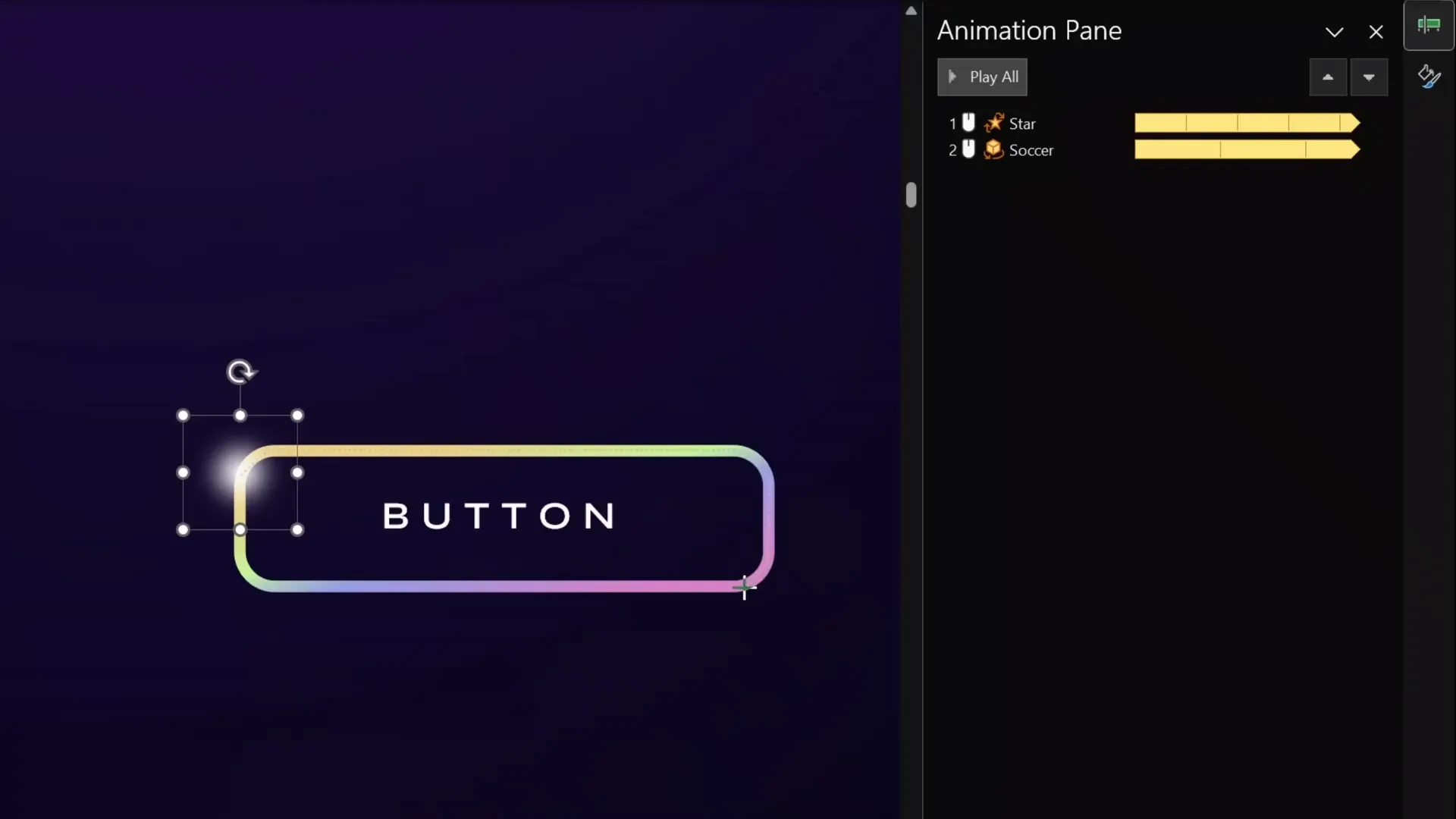 Custom motion path animation around rounded rectangle edges