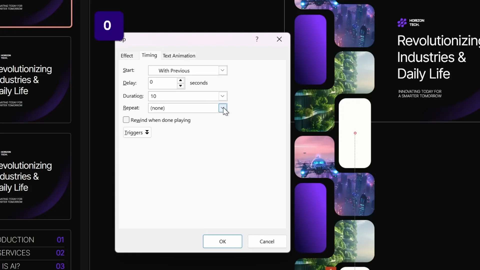 Configuring motion path animation settings