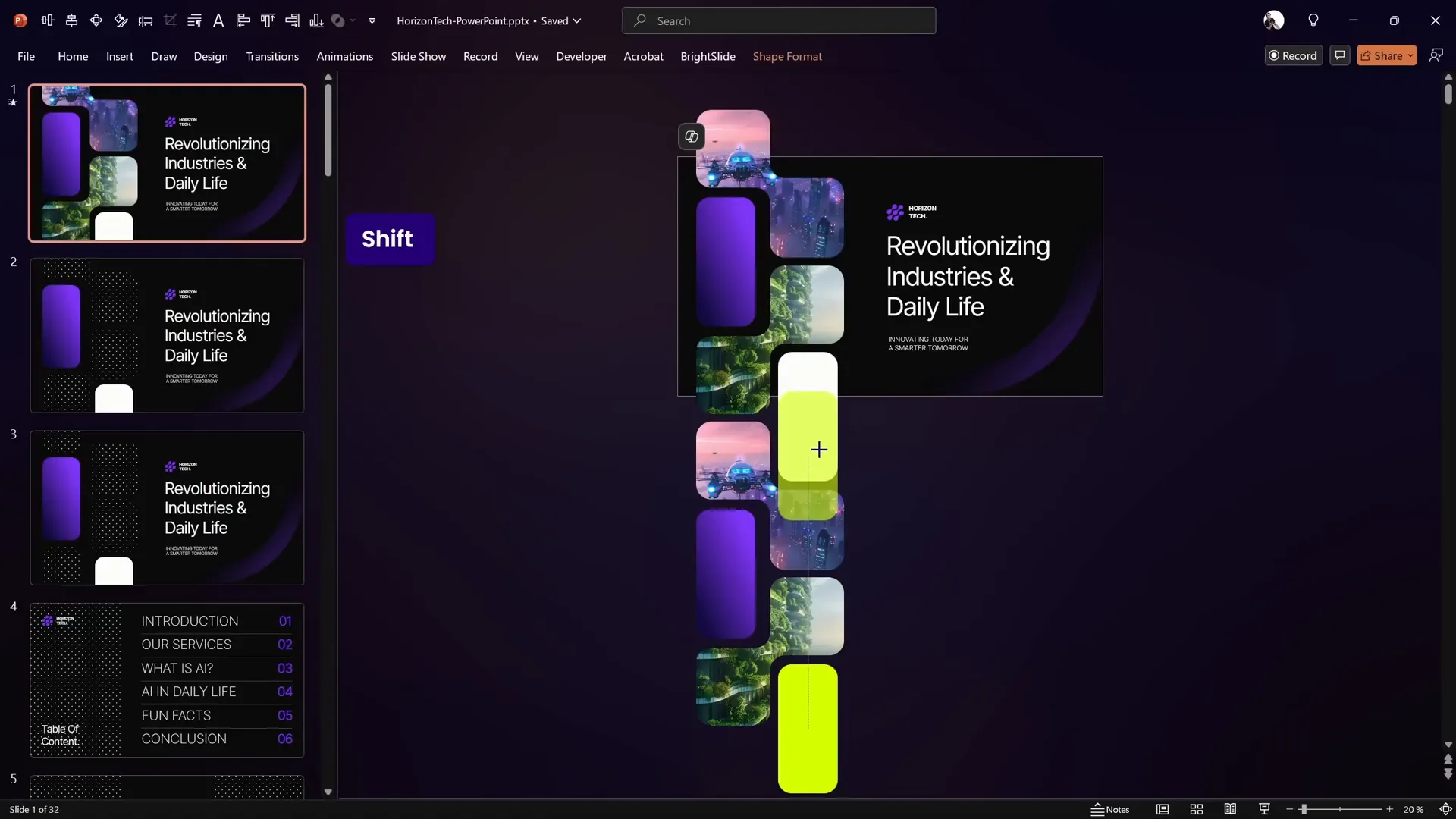 Adjusting motion path direction and endpoint