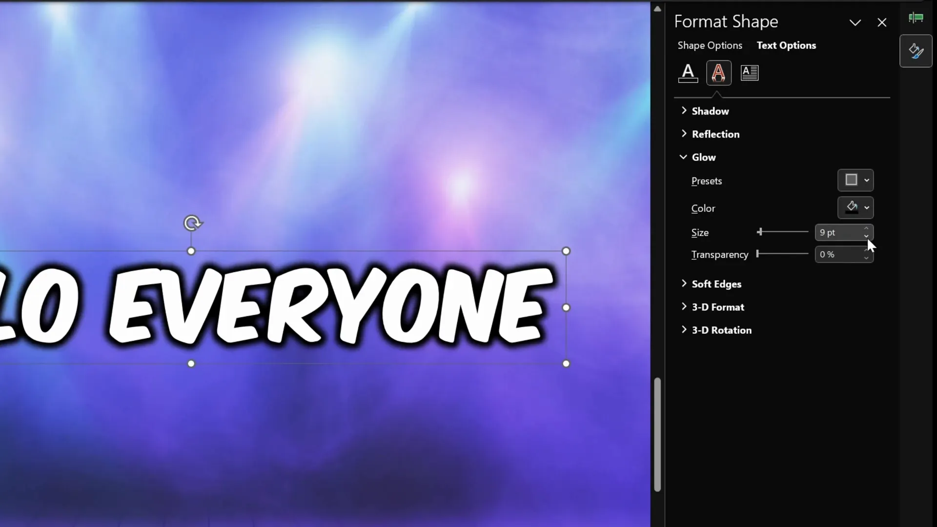 Applying black glow to subtitle text for better contrast