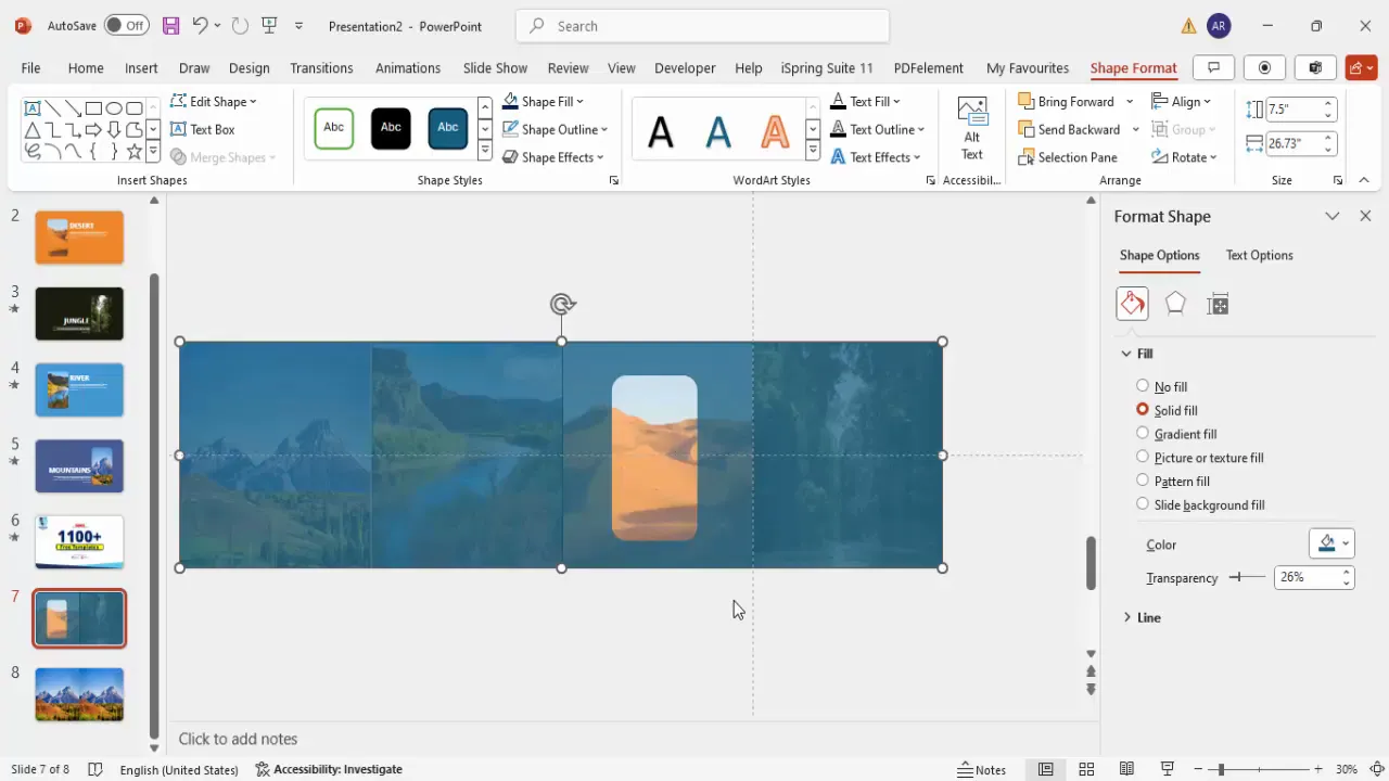 Subtracting rounded rectangle from large rectangle to create frame effect