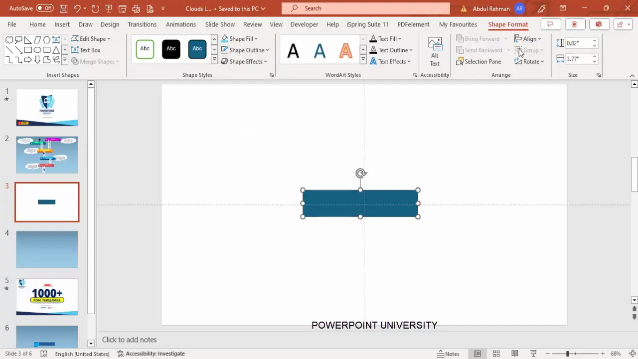 Drawing and aligning rectangles for the platform